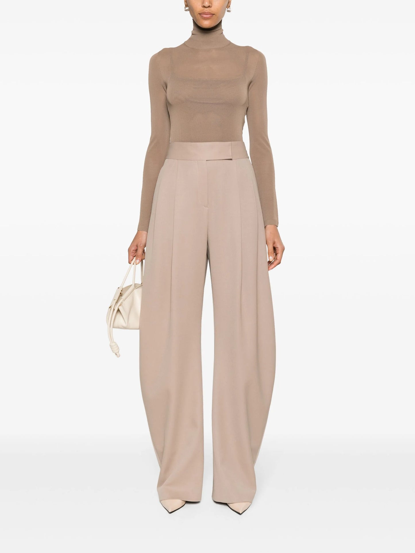 Fatuo high-neck sheer jumper