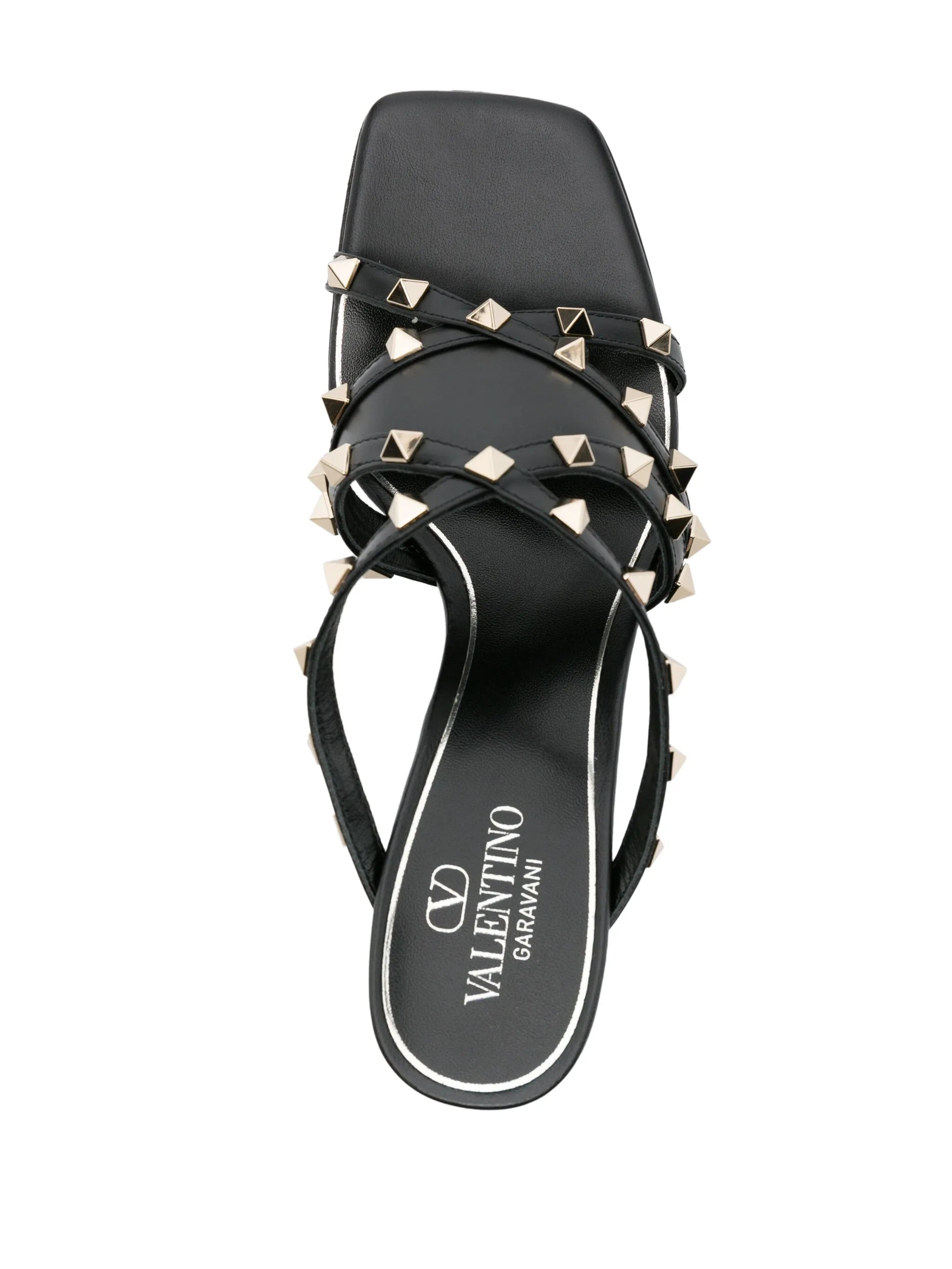 90mm Rockstud strappy leather sandals