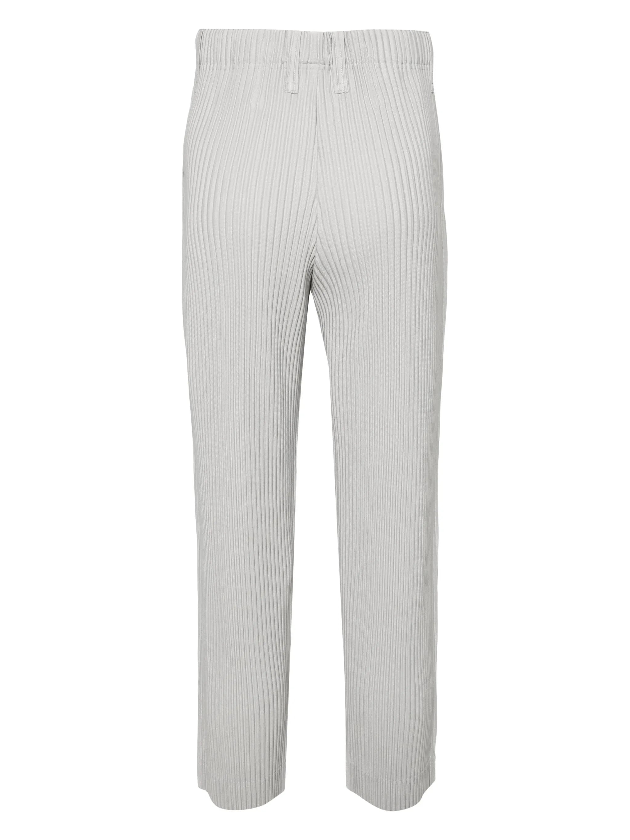 Basic tapered plissé trousers