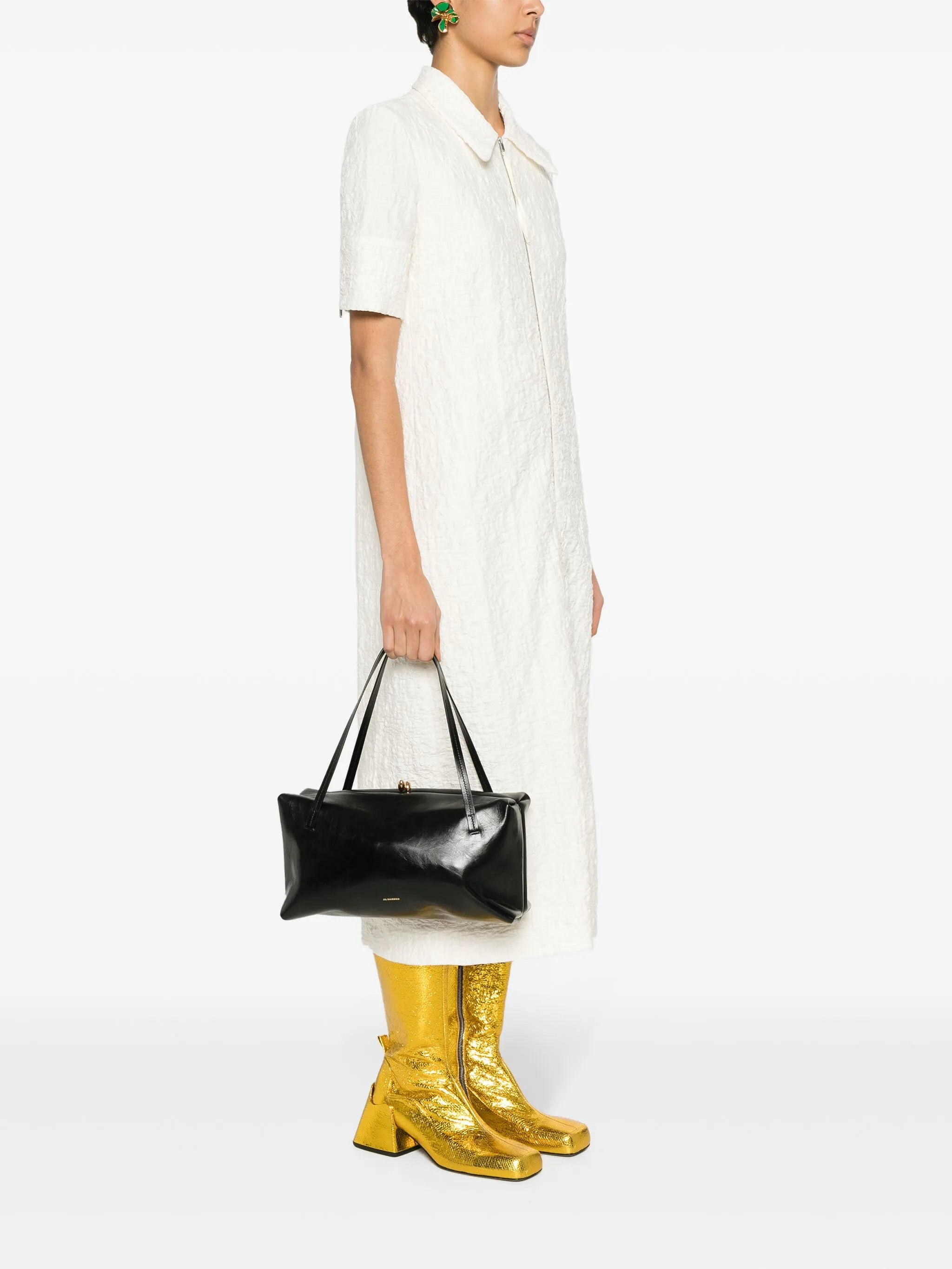 Goji leather shoulder bag