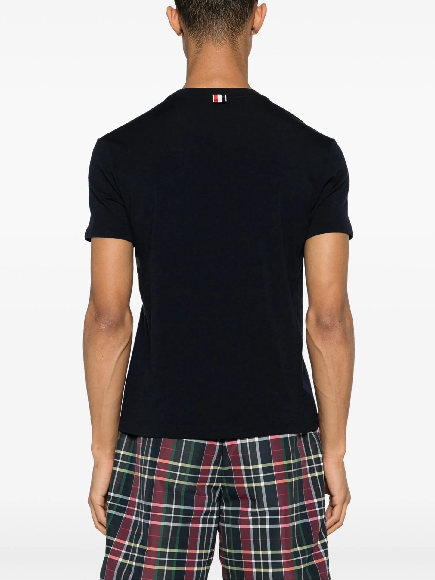 stripe-detailing wool T-shirt