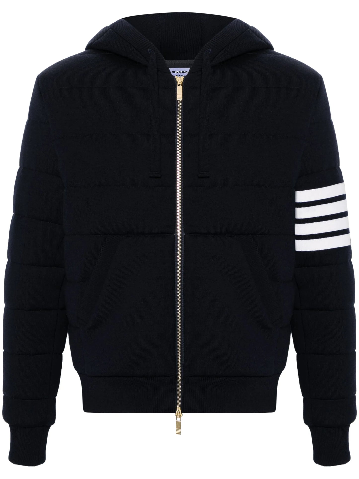 4-Bar stripe hooded jacket