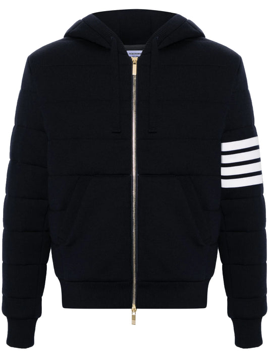4-Bar stripe hooded jacket