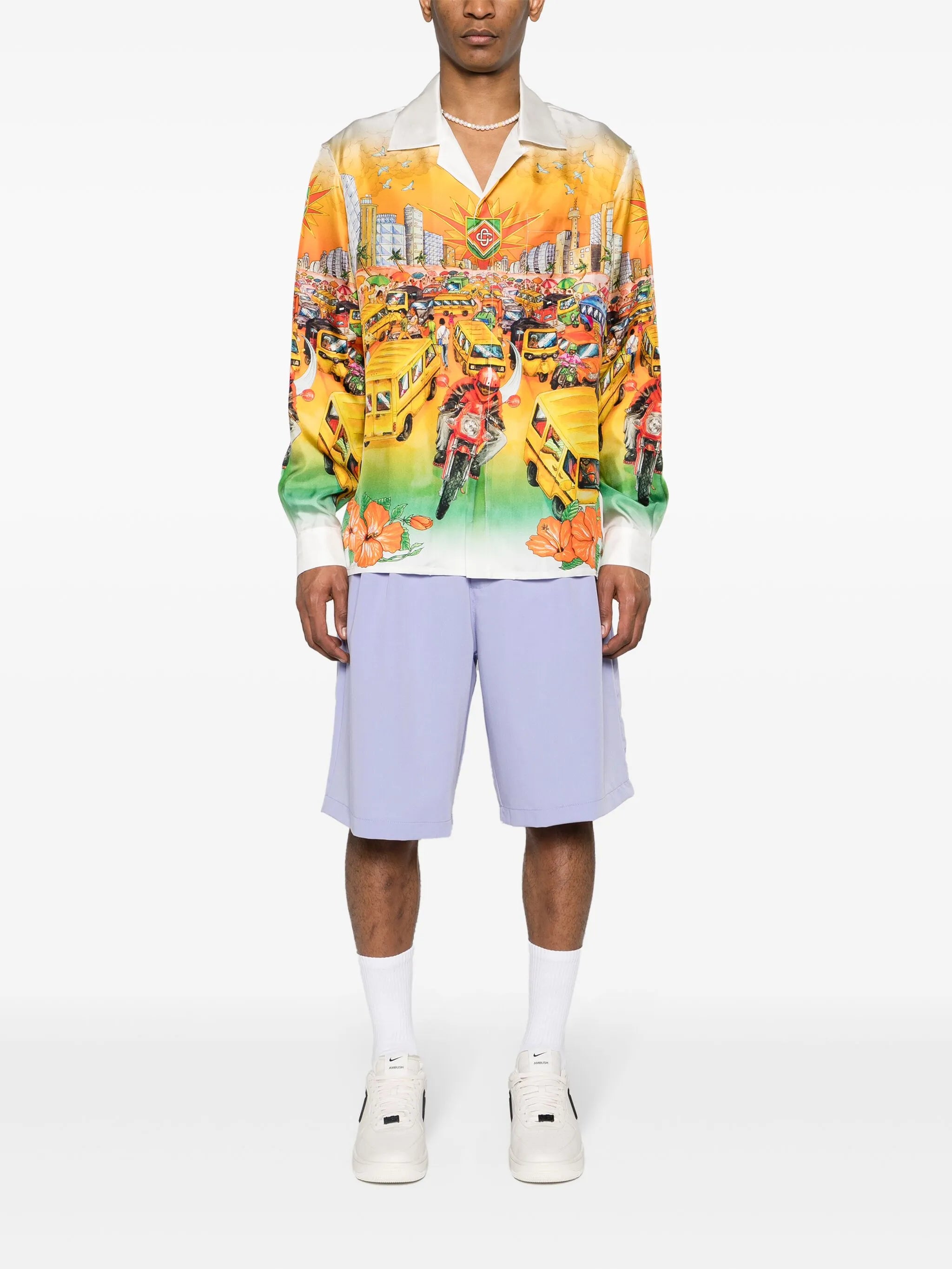 Traffic silk shirt