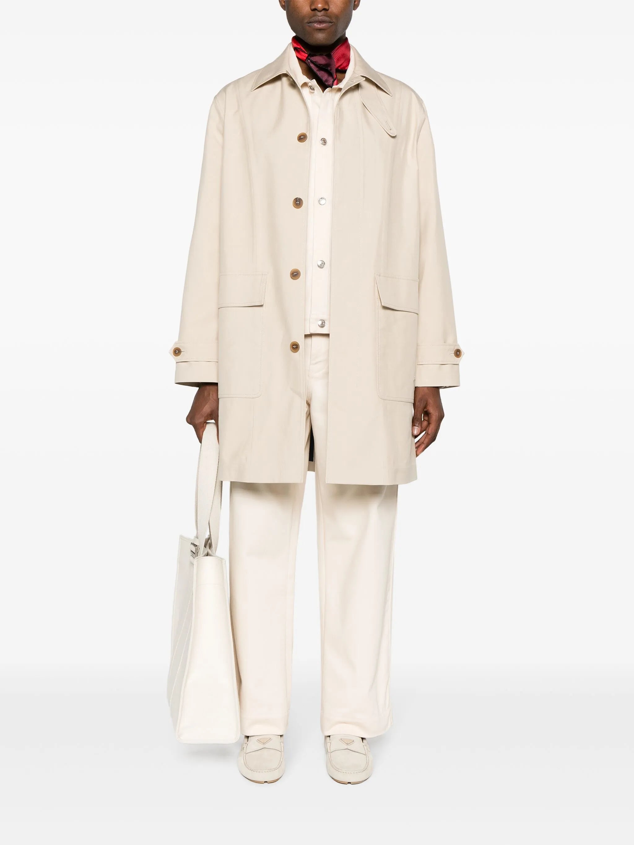mid-rise straight-leg jeans