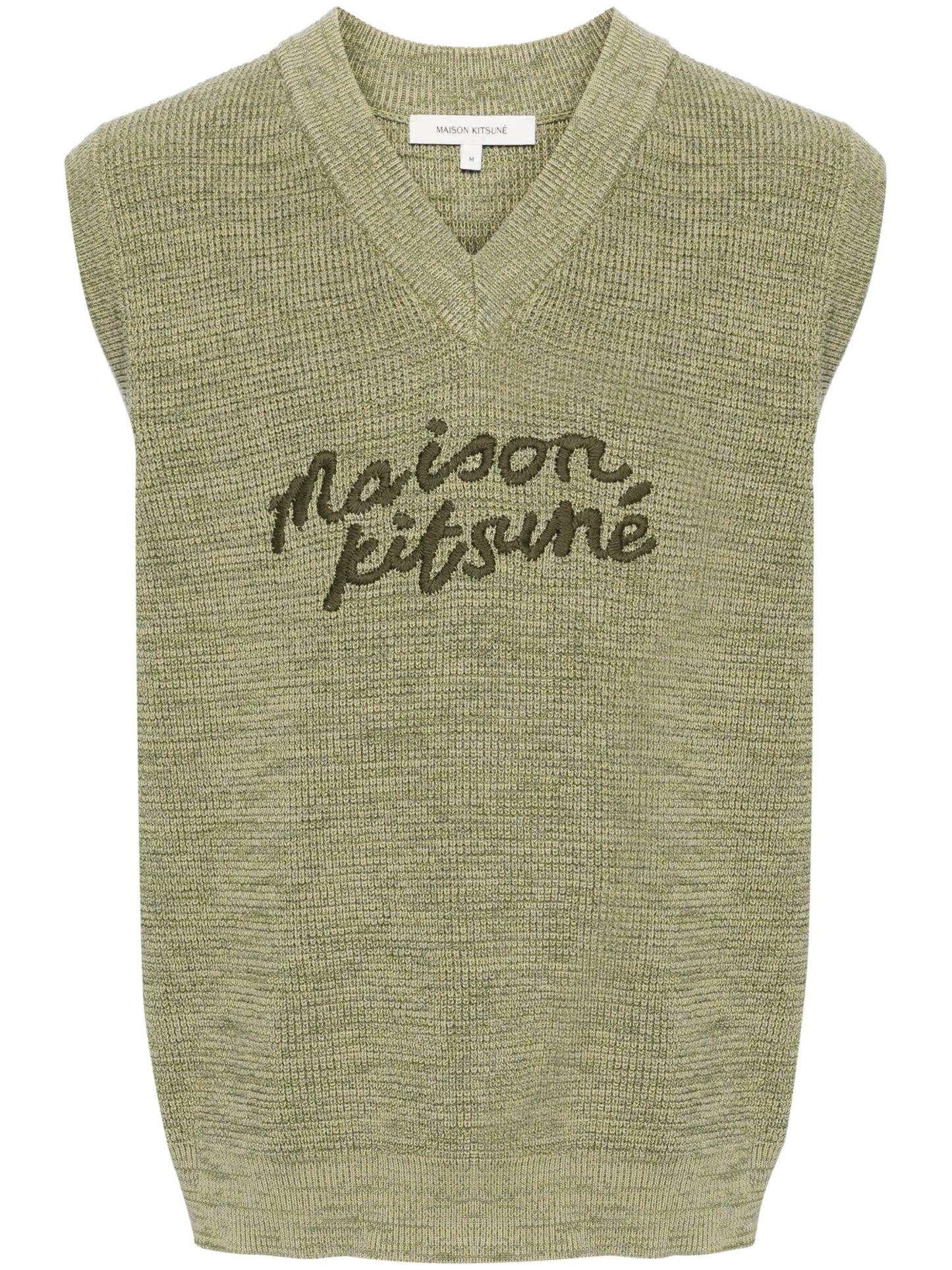 logo-embroidered cotton vest
