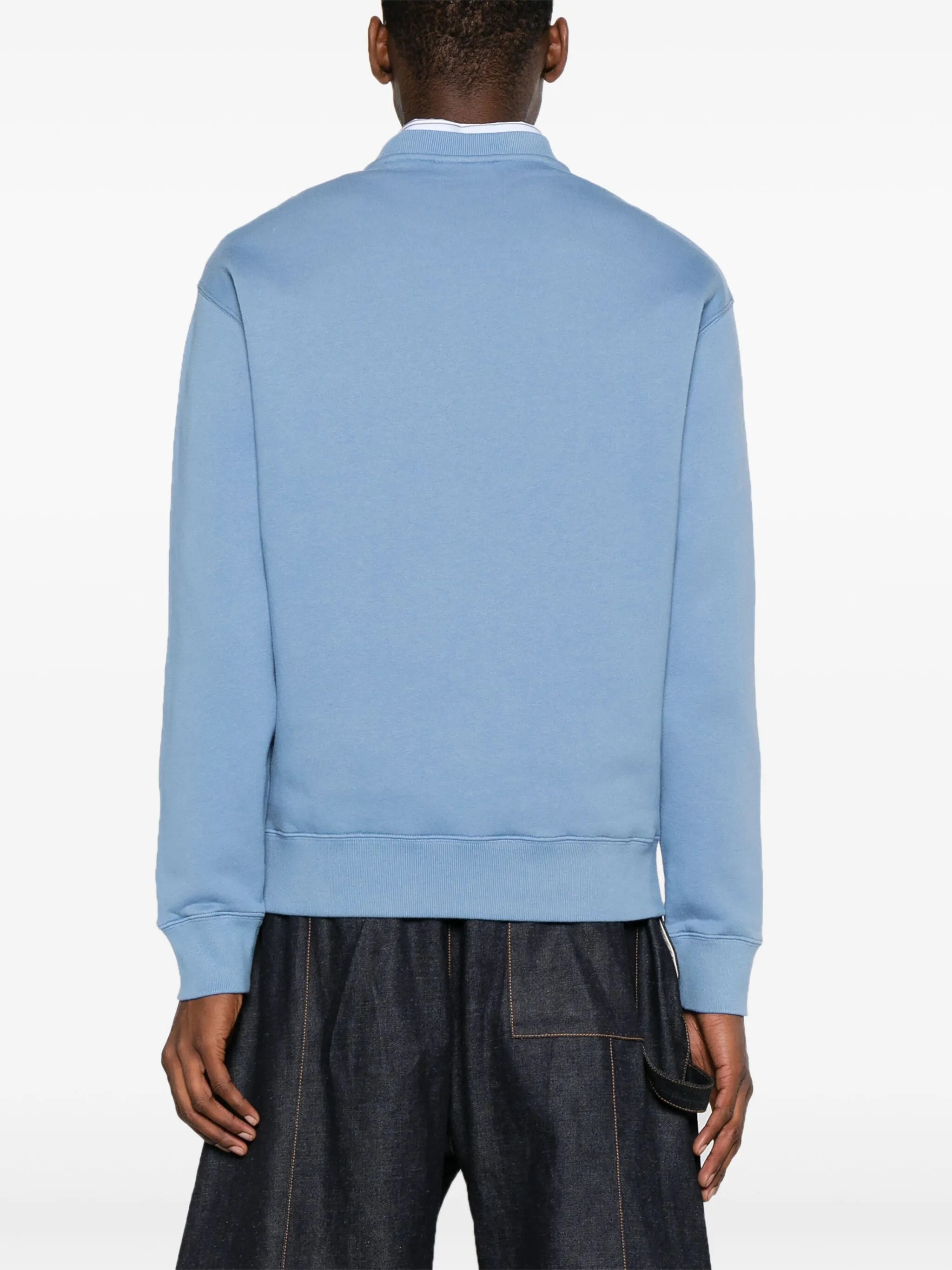 logo-patch cotton sweatshirt