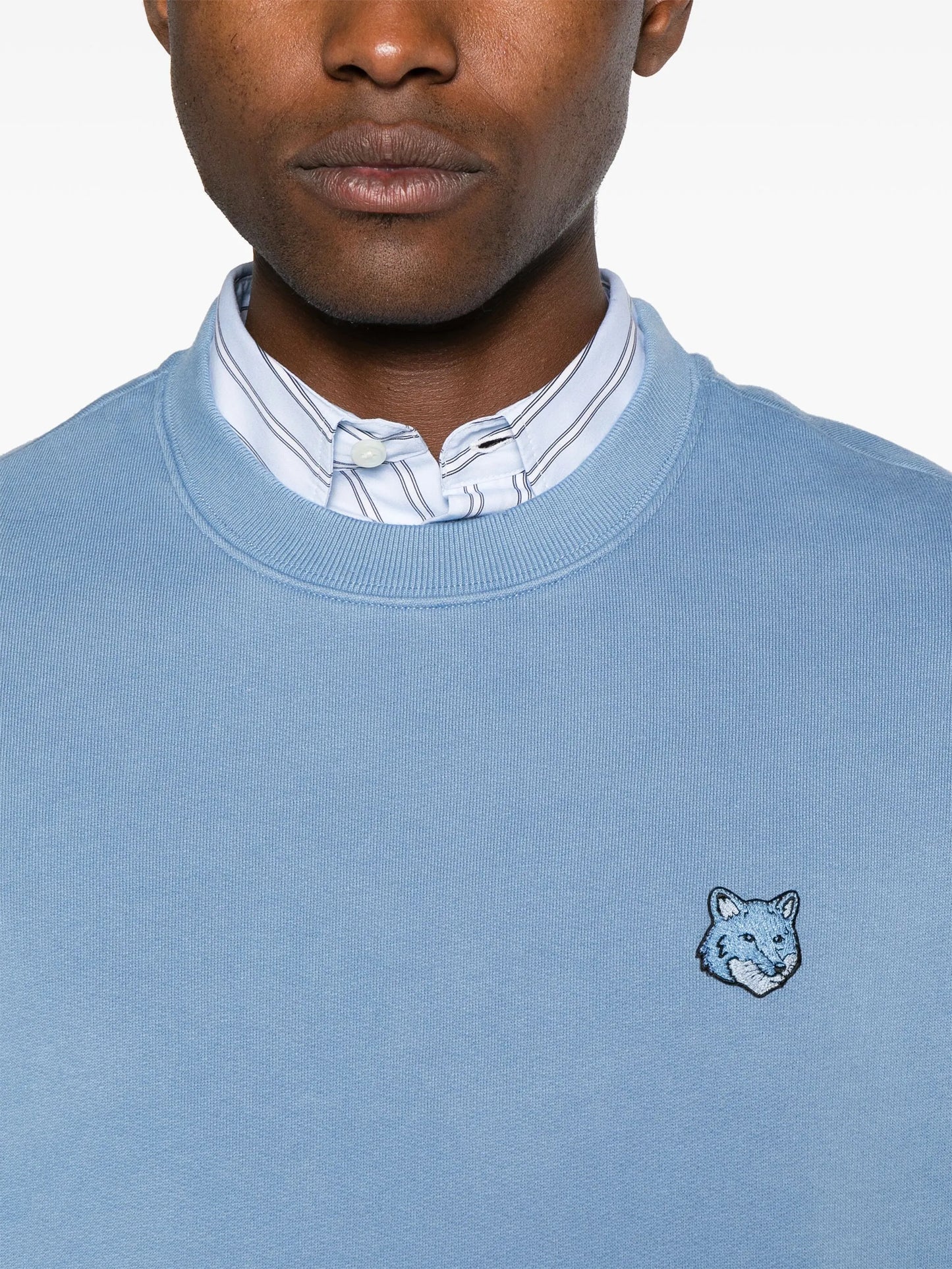 logo-patch cotton sweatshirt
