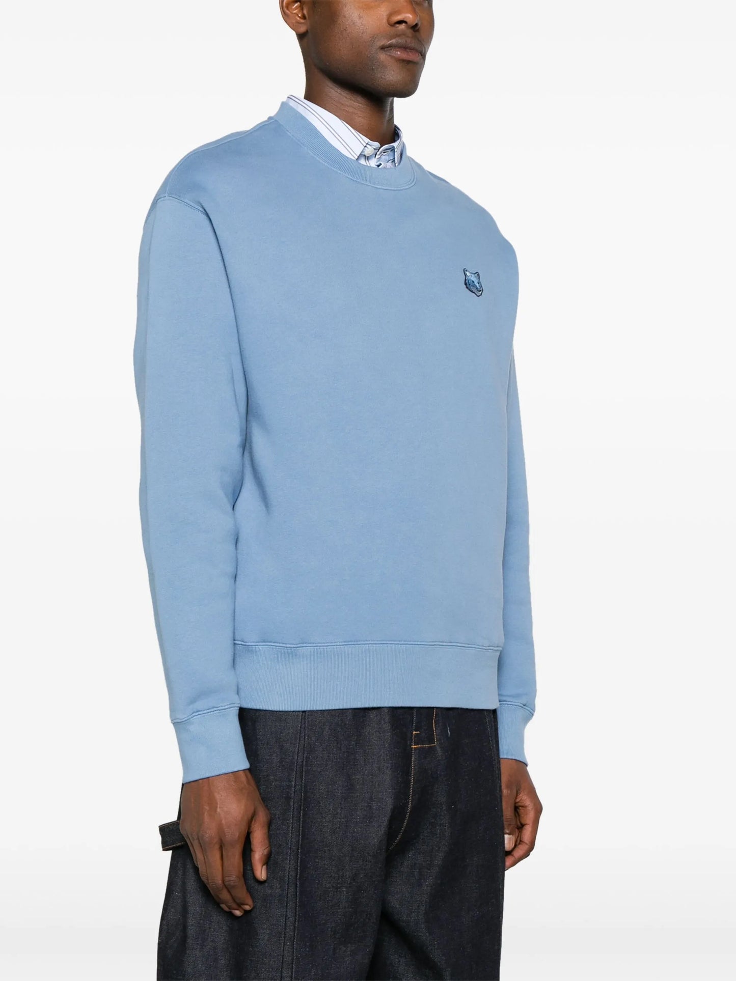 logo-patch cotton sweatshirt