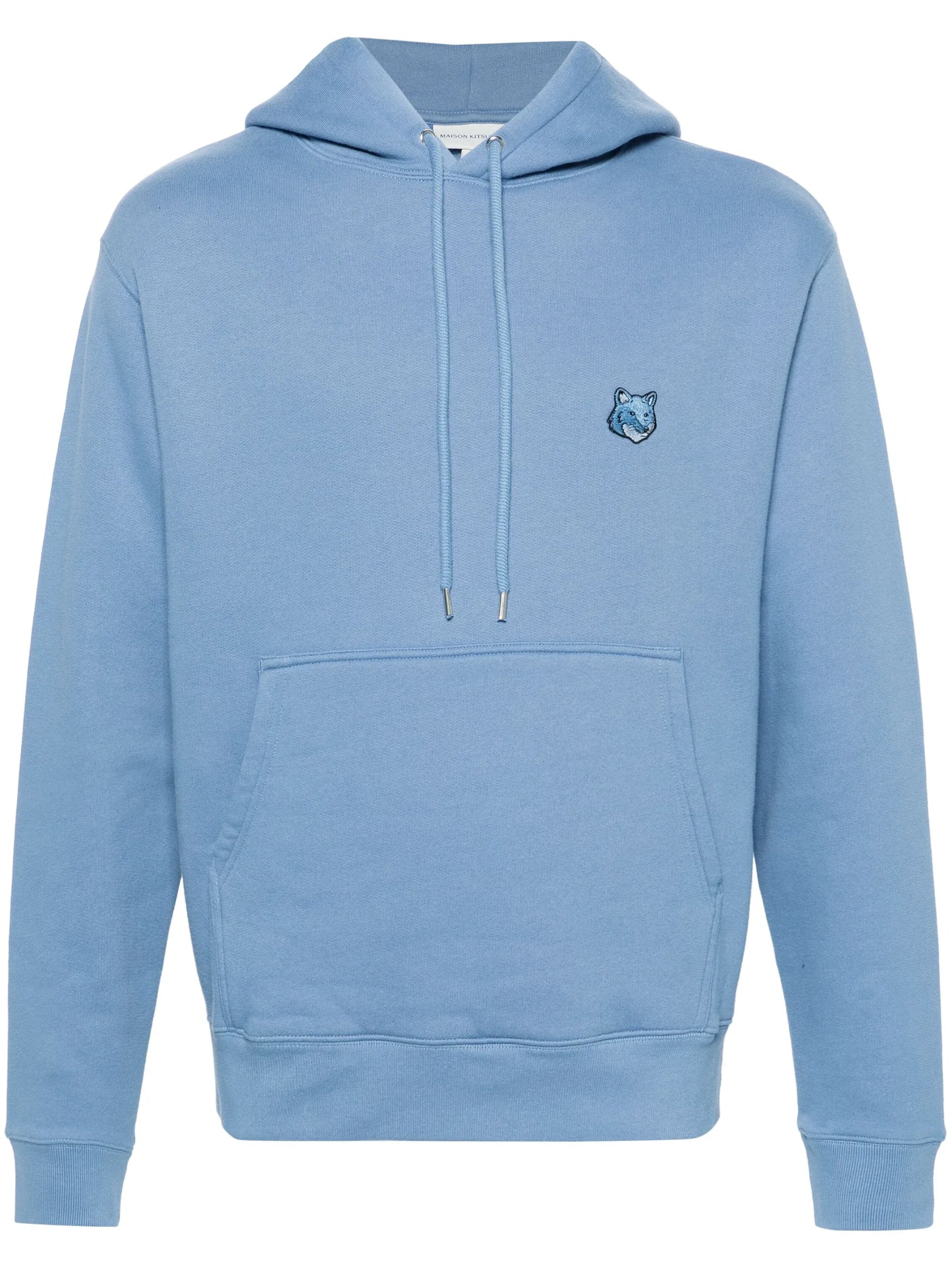 logo-patch cotton hoodie