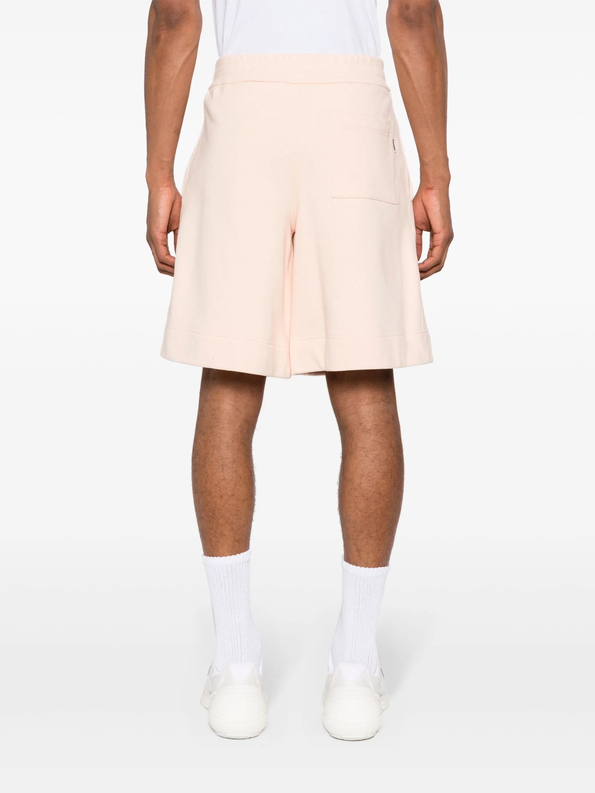 drawstring track shorts