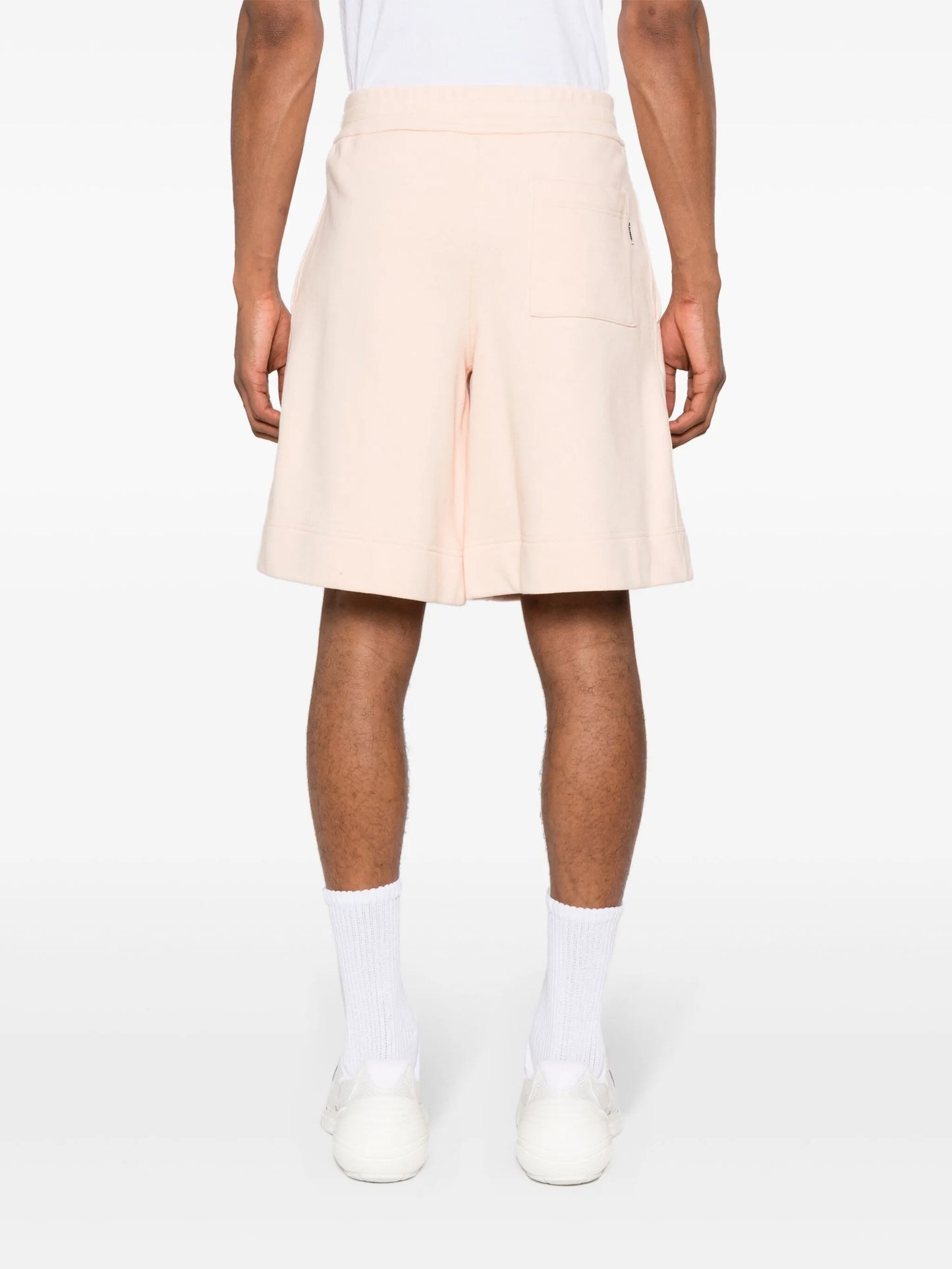 drawstring track shorts