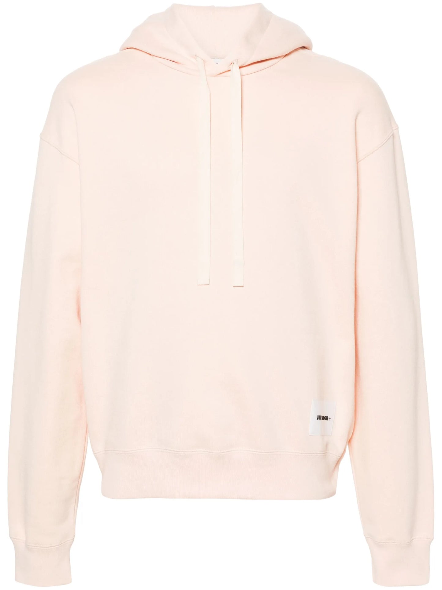 logo-patch cotton hoodie