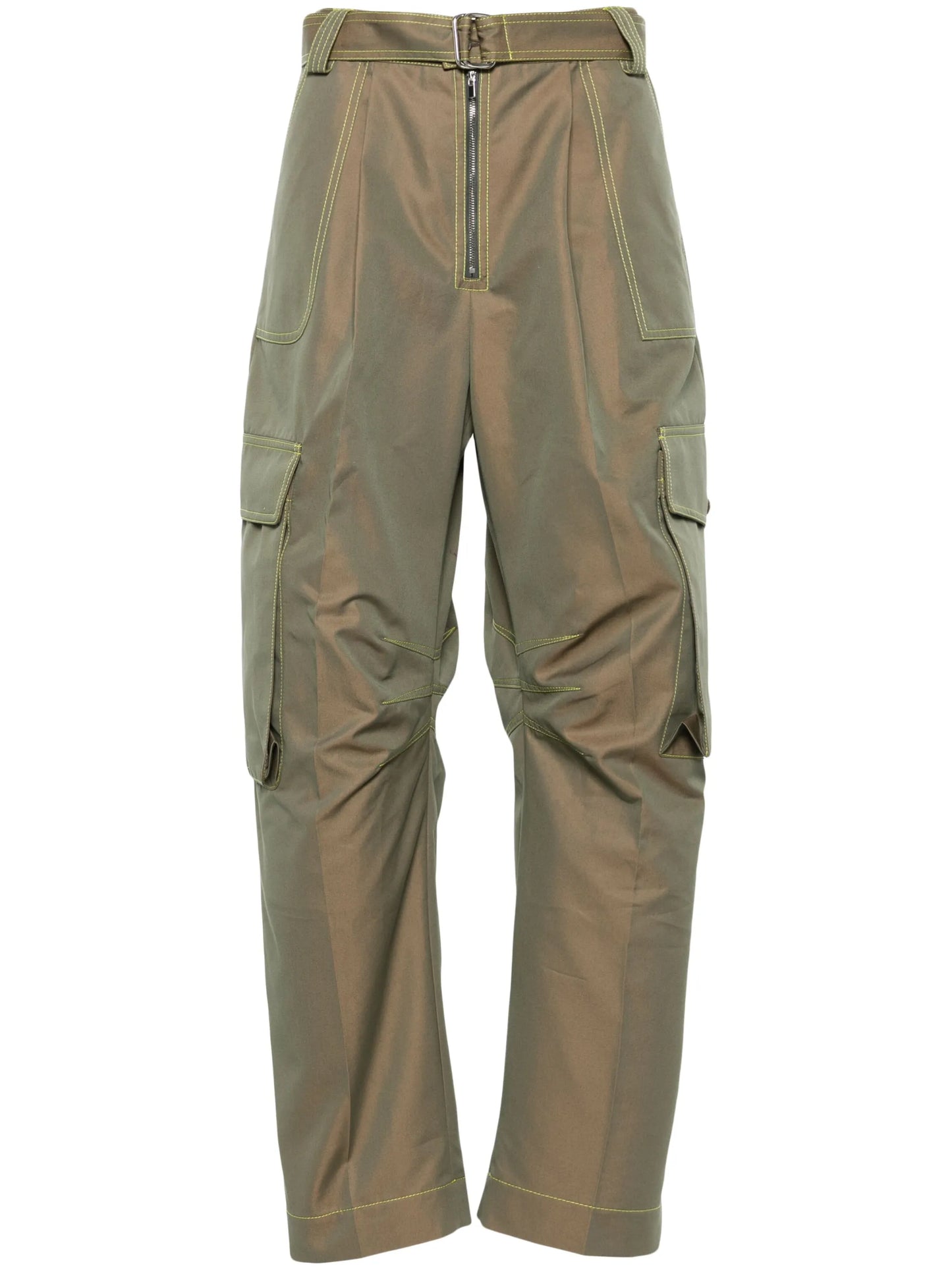 belted cargo trousers