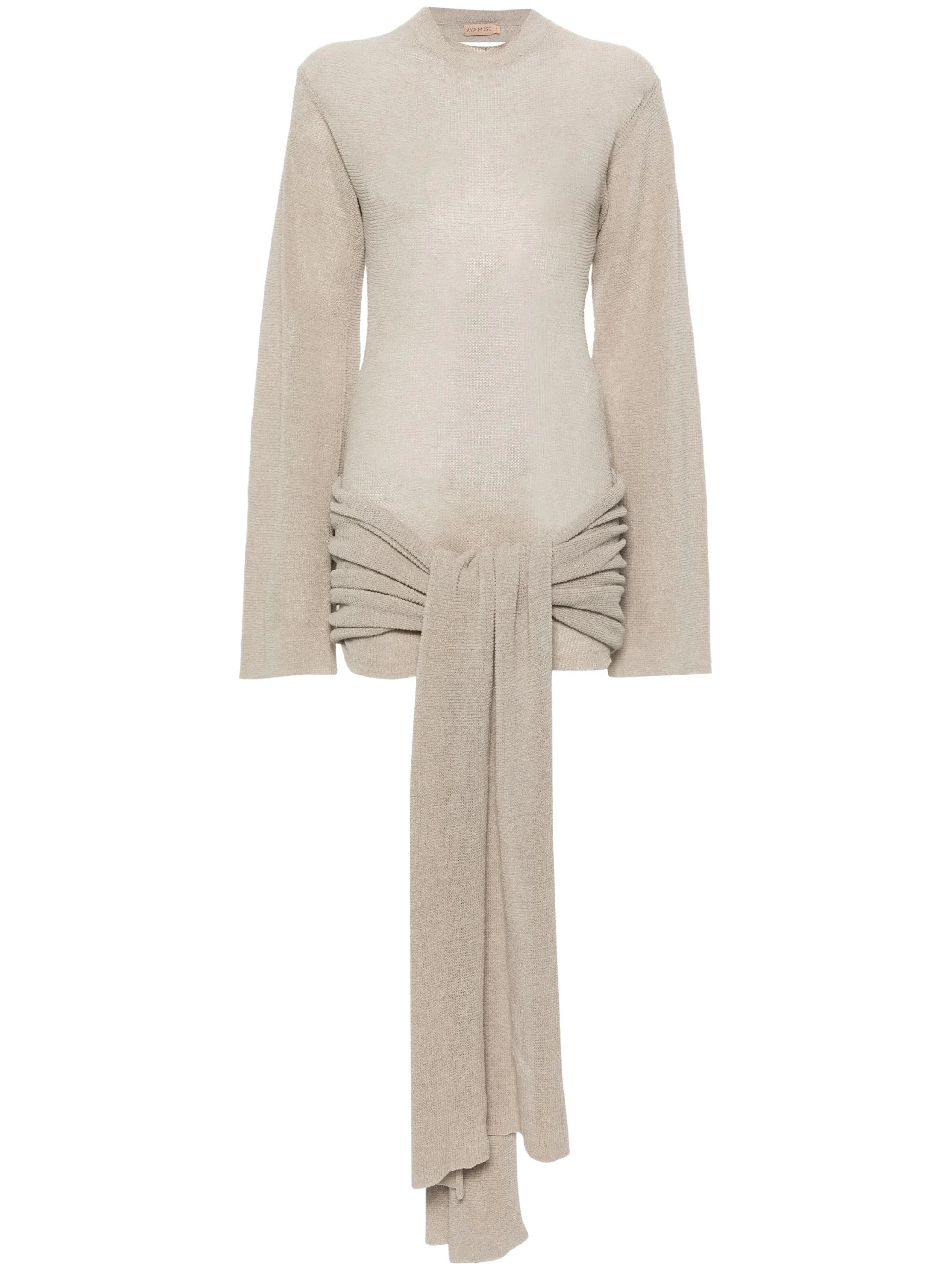 Nitoba linen-blend minidress