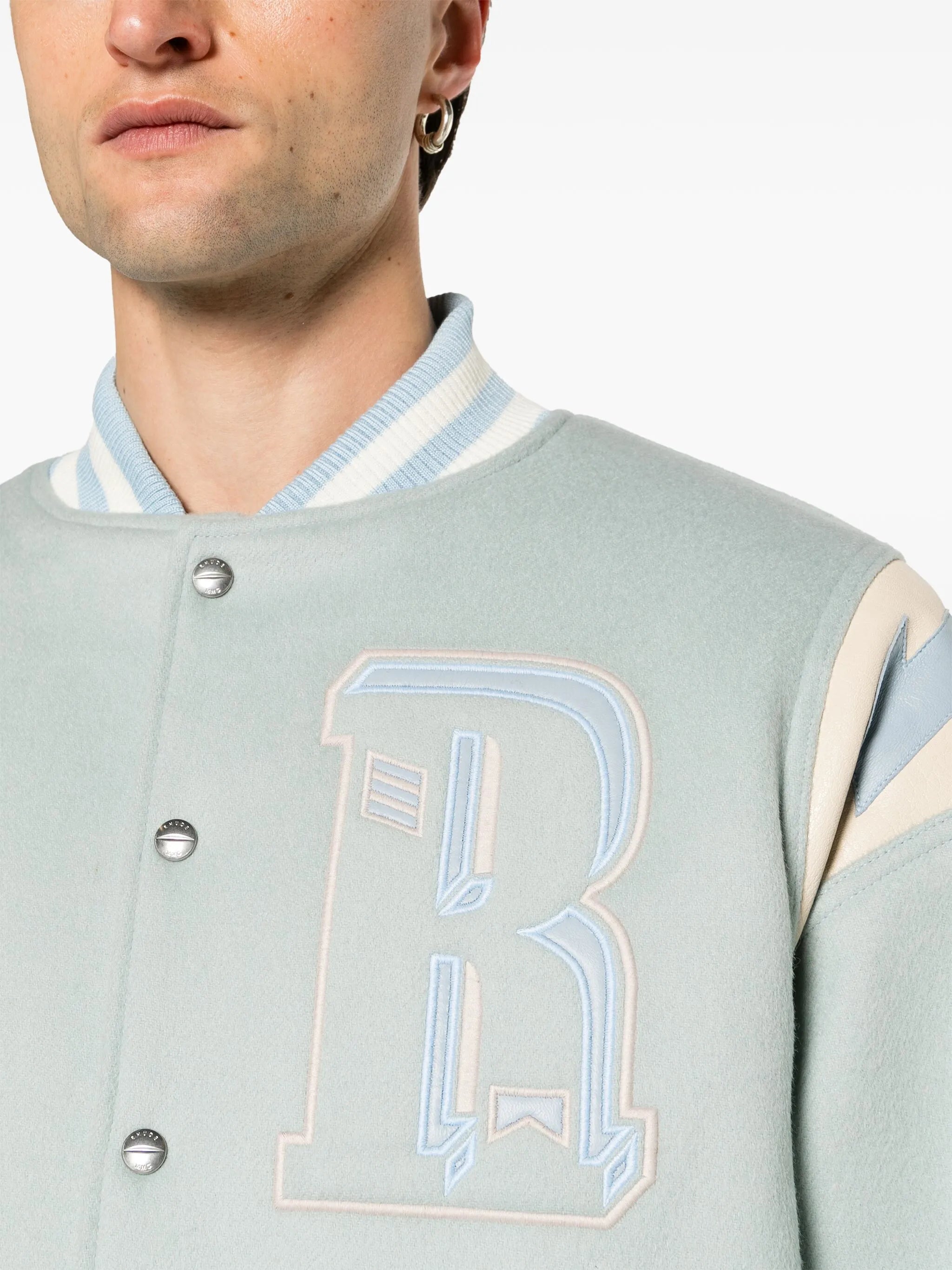 Lightning wool-blend varsity jacket