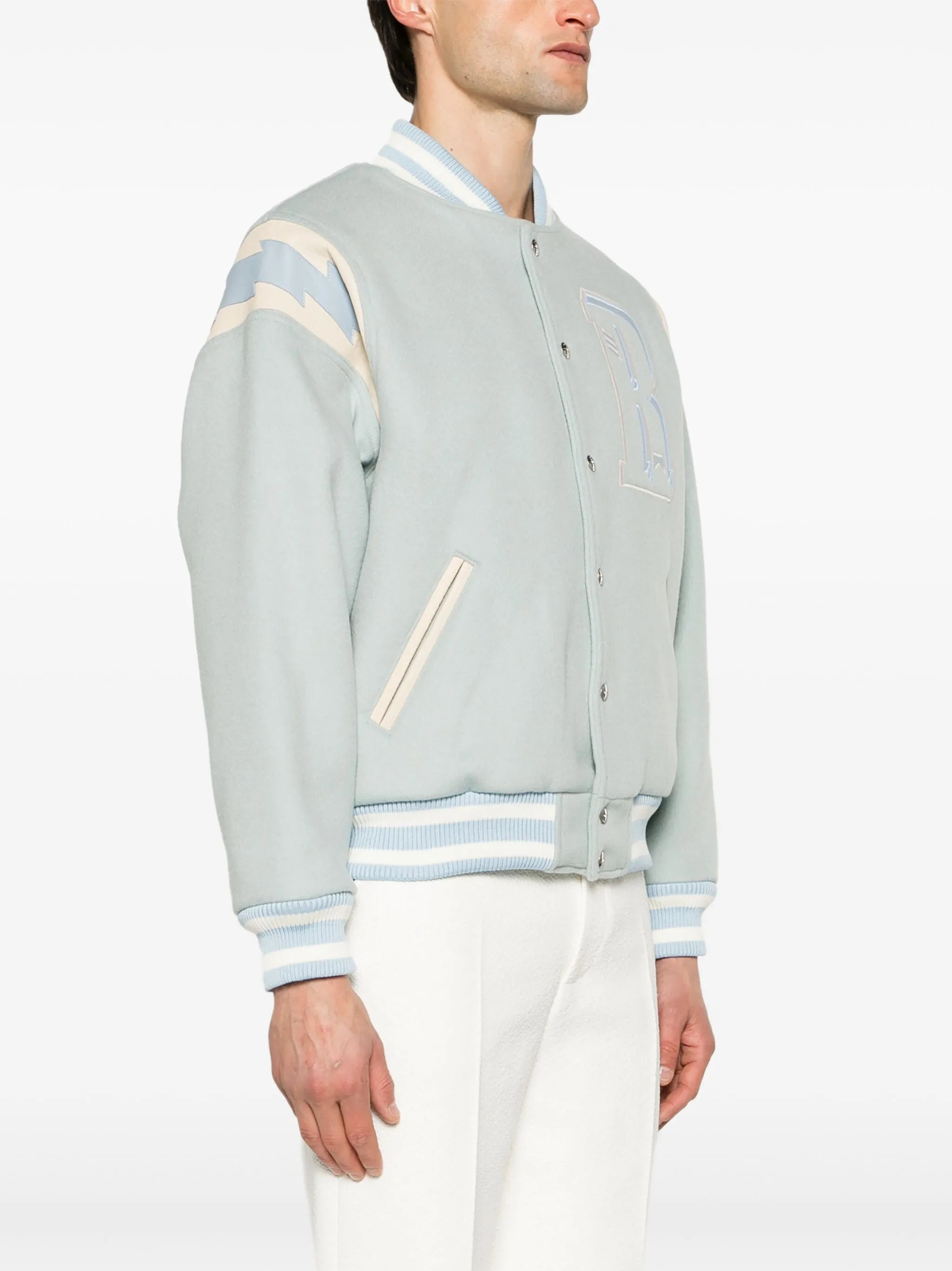 Lightning wool-blend varsity jacket