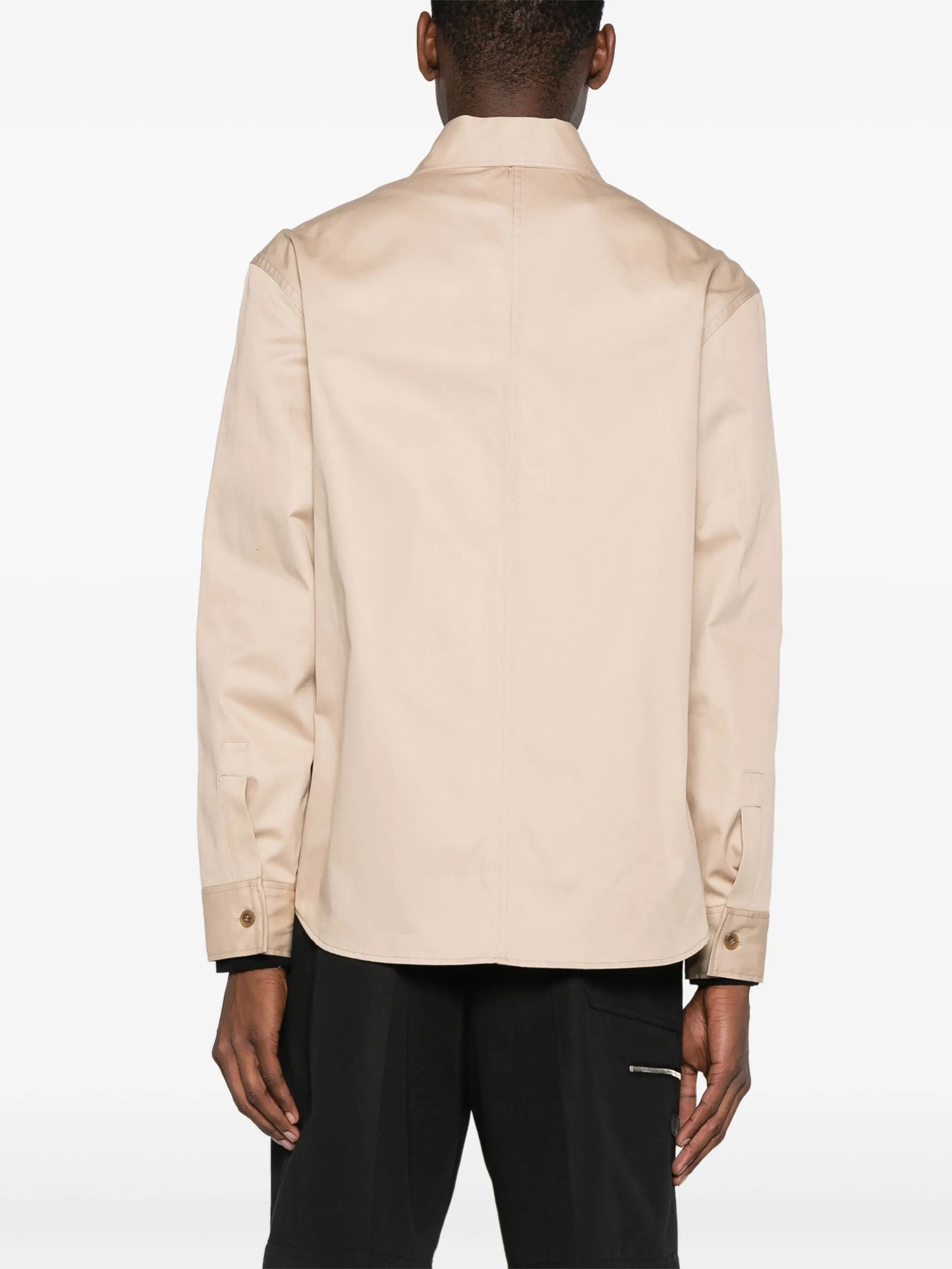 button-up cotton overshirt