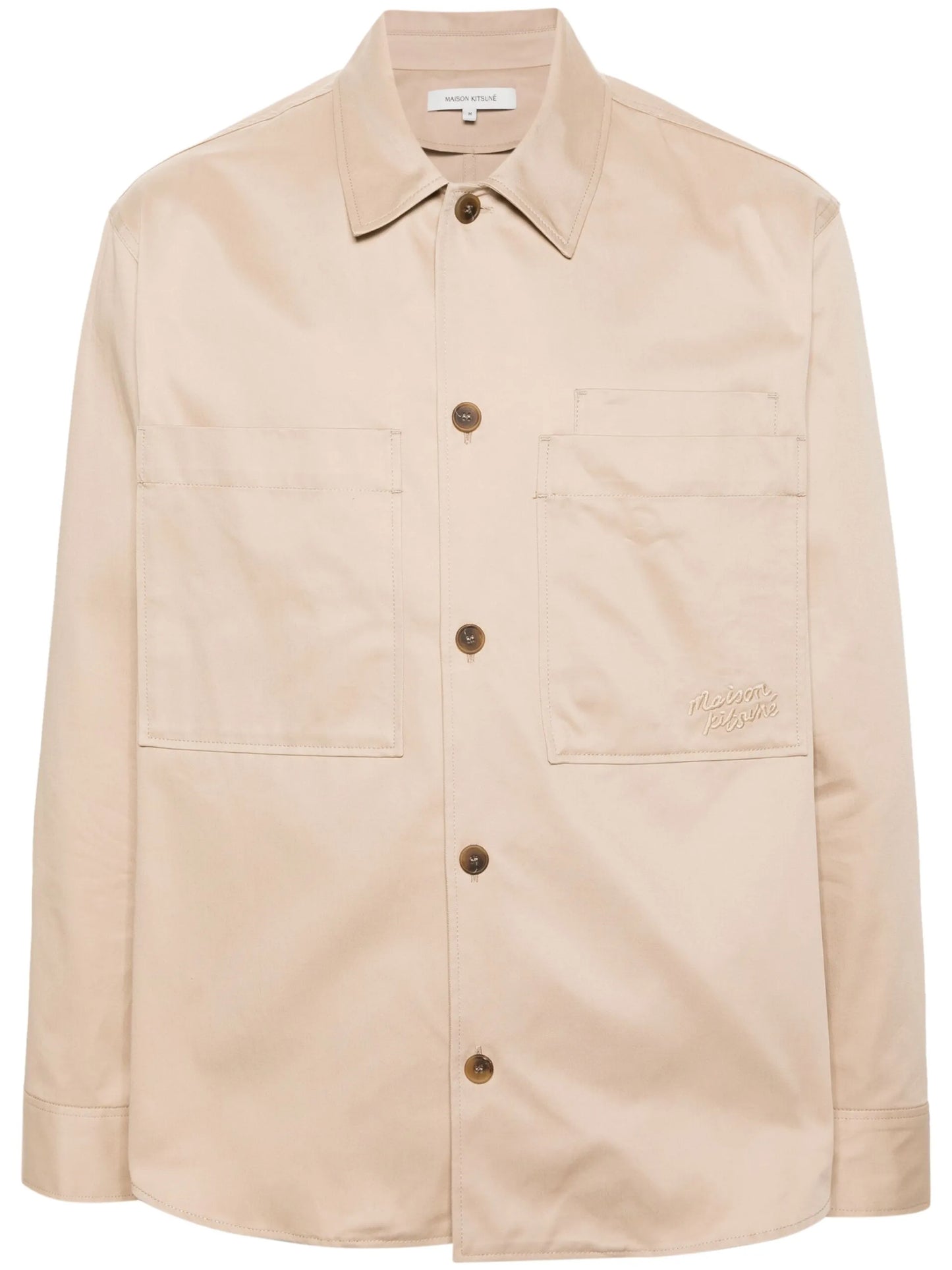 button-up cotton overshirt
