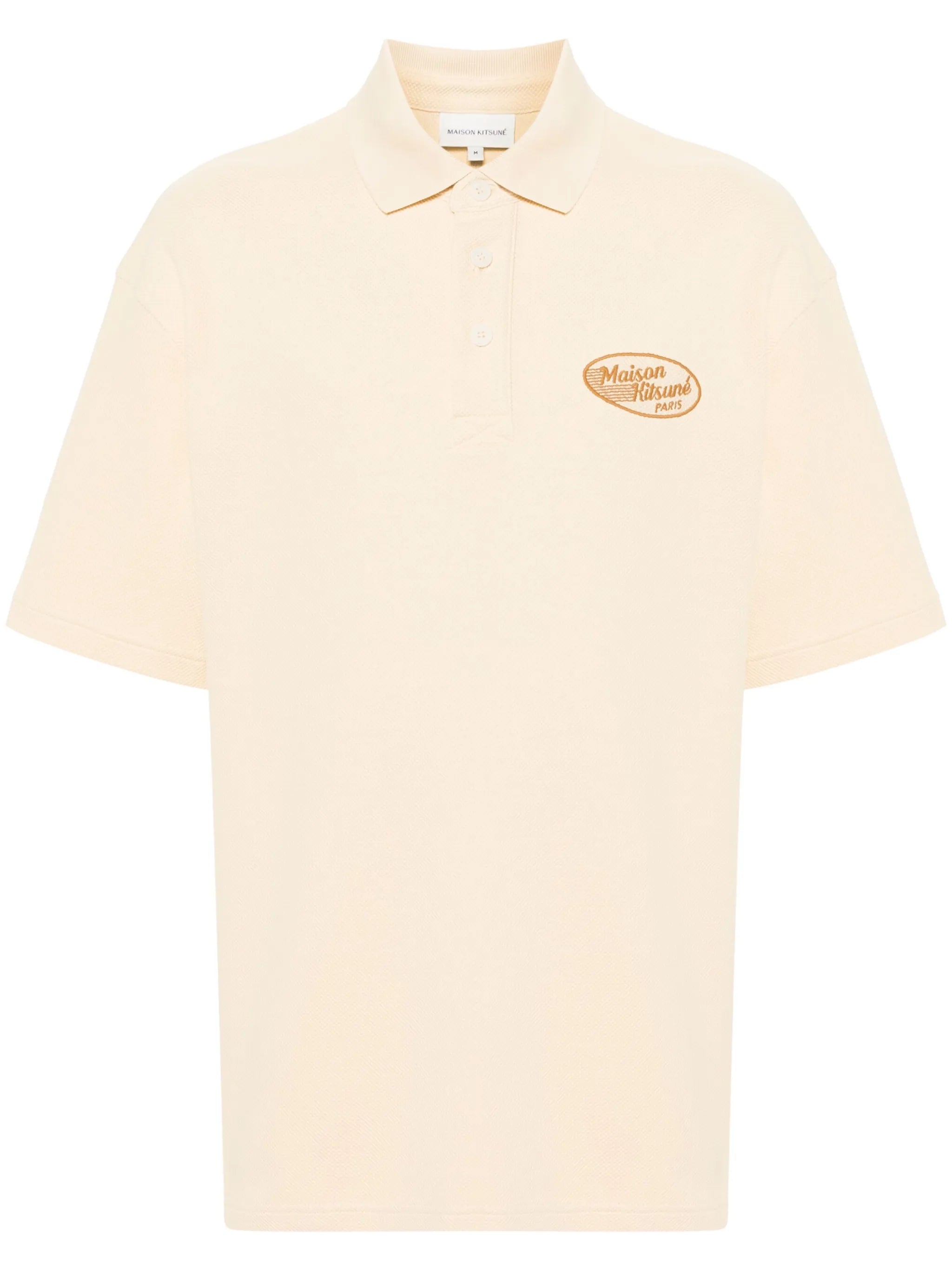 logo-embroidered cotton polo shirt