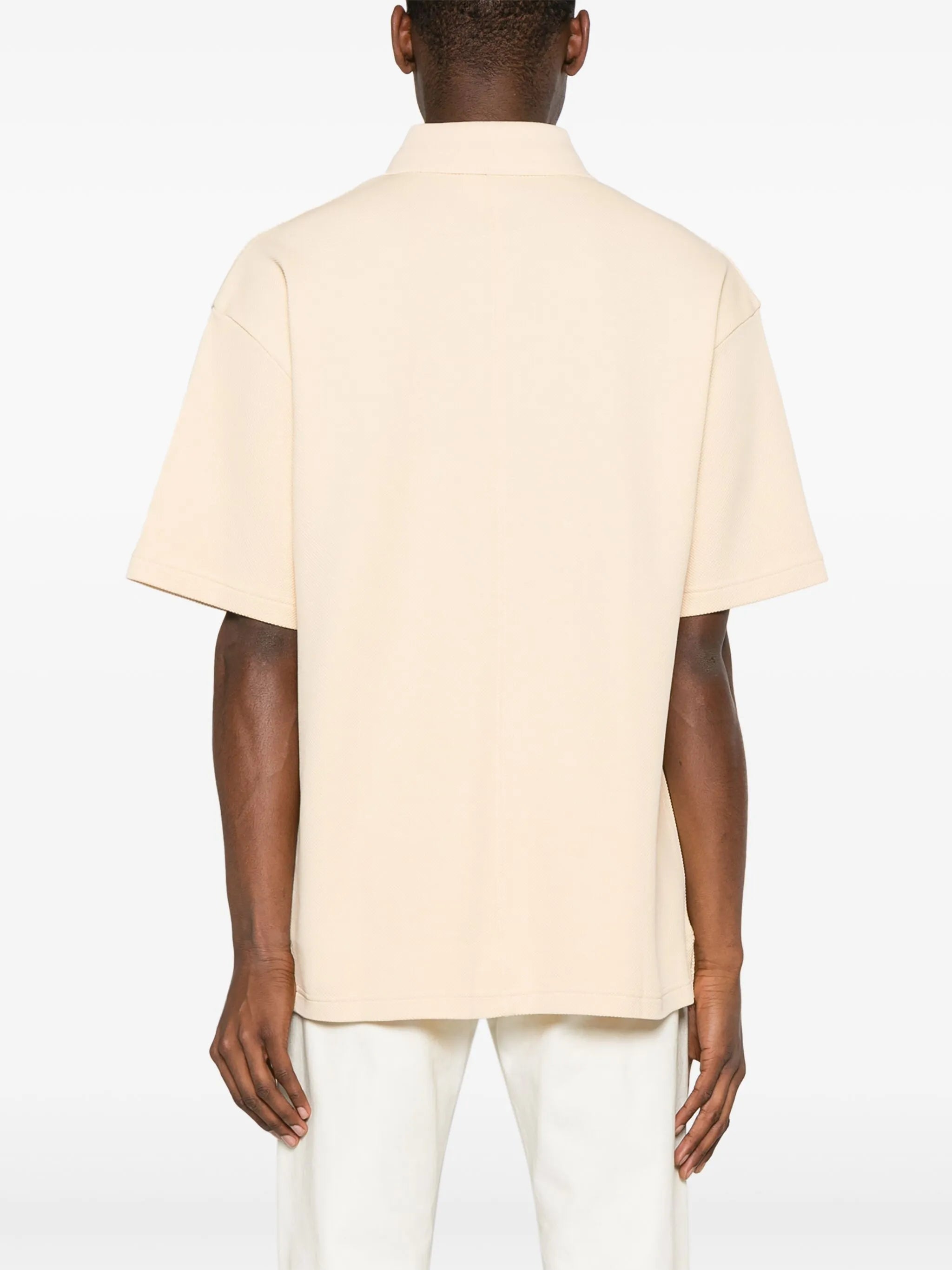 logo-embroidered cotton polo shirt