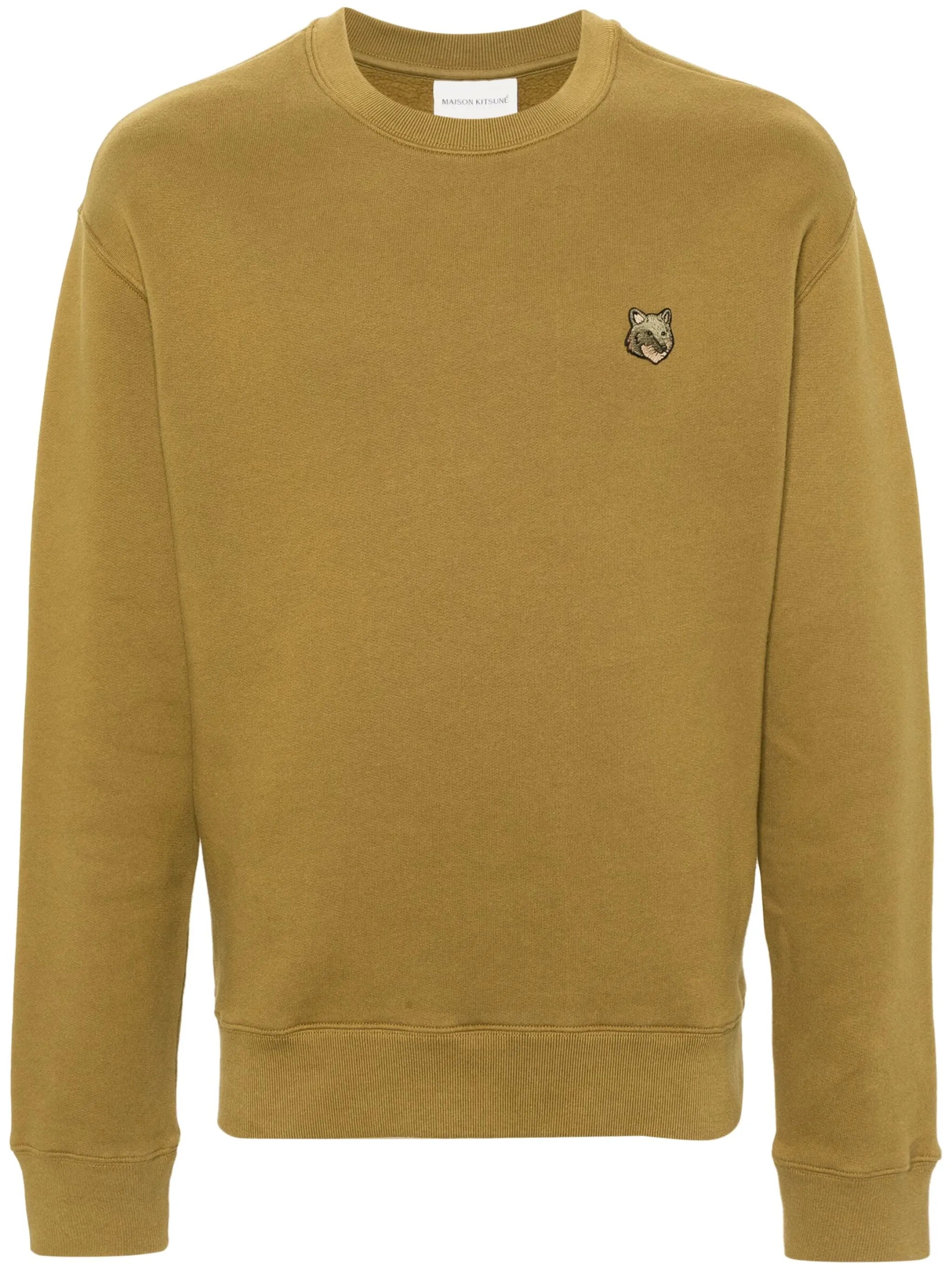 logo-patch cotton sweatshirt