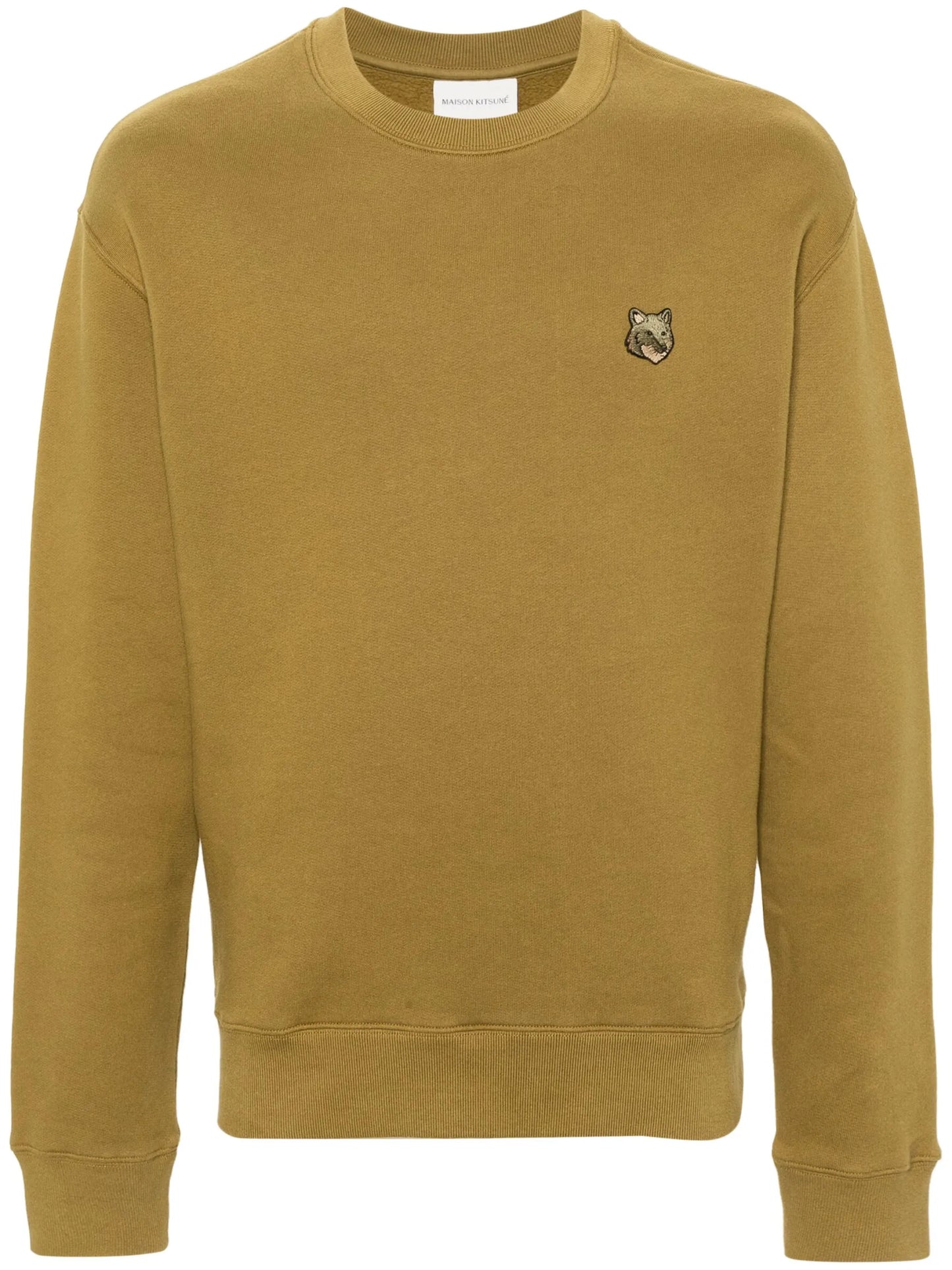 logo-patch cotton sweatshirt