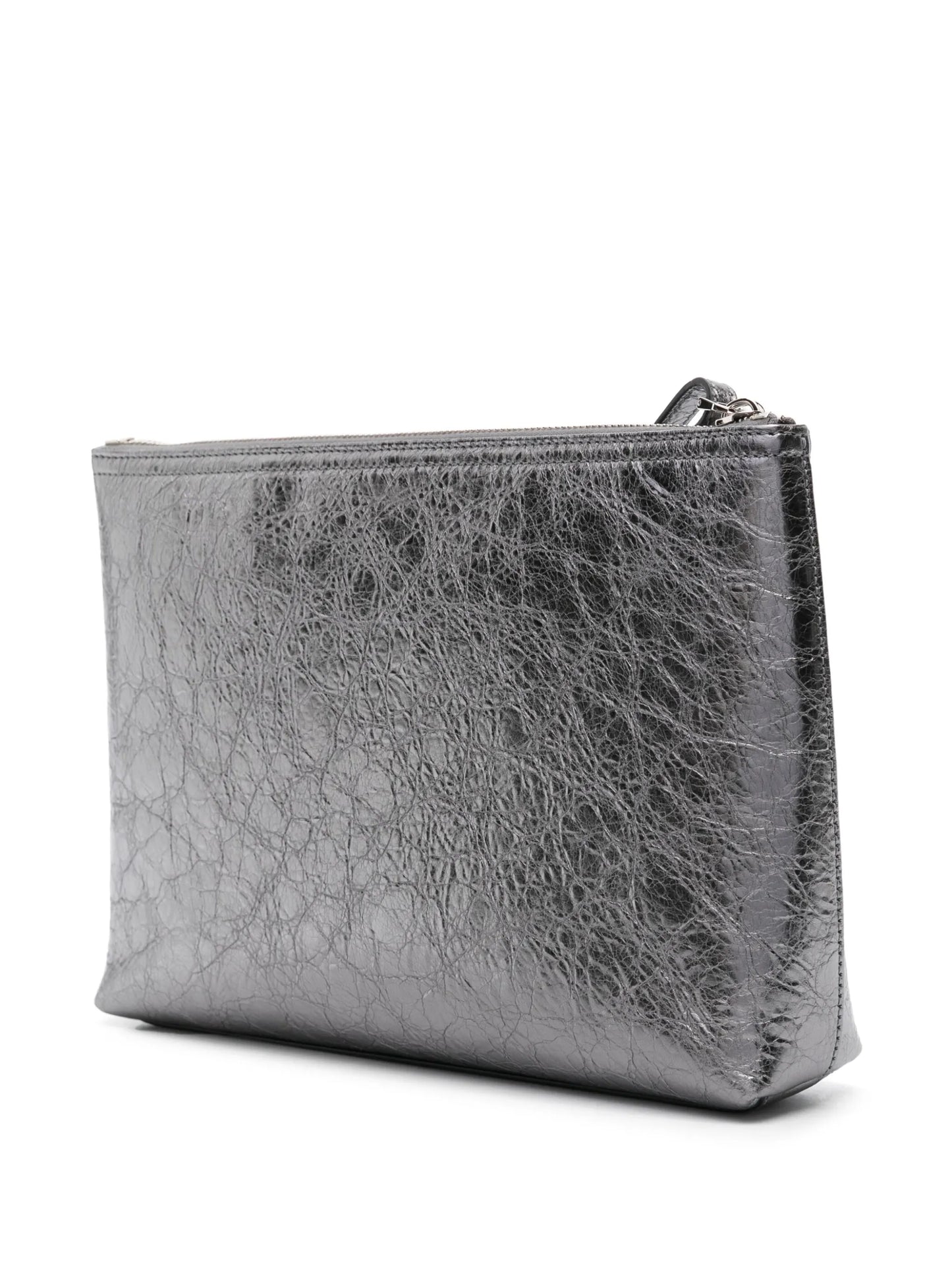 Voyou crinkled metallic pouch