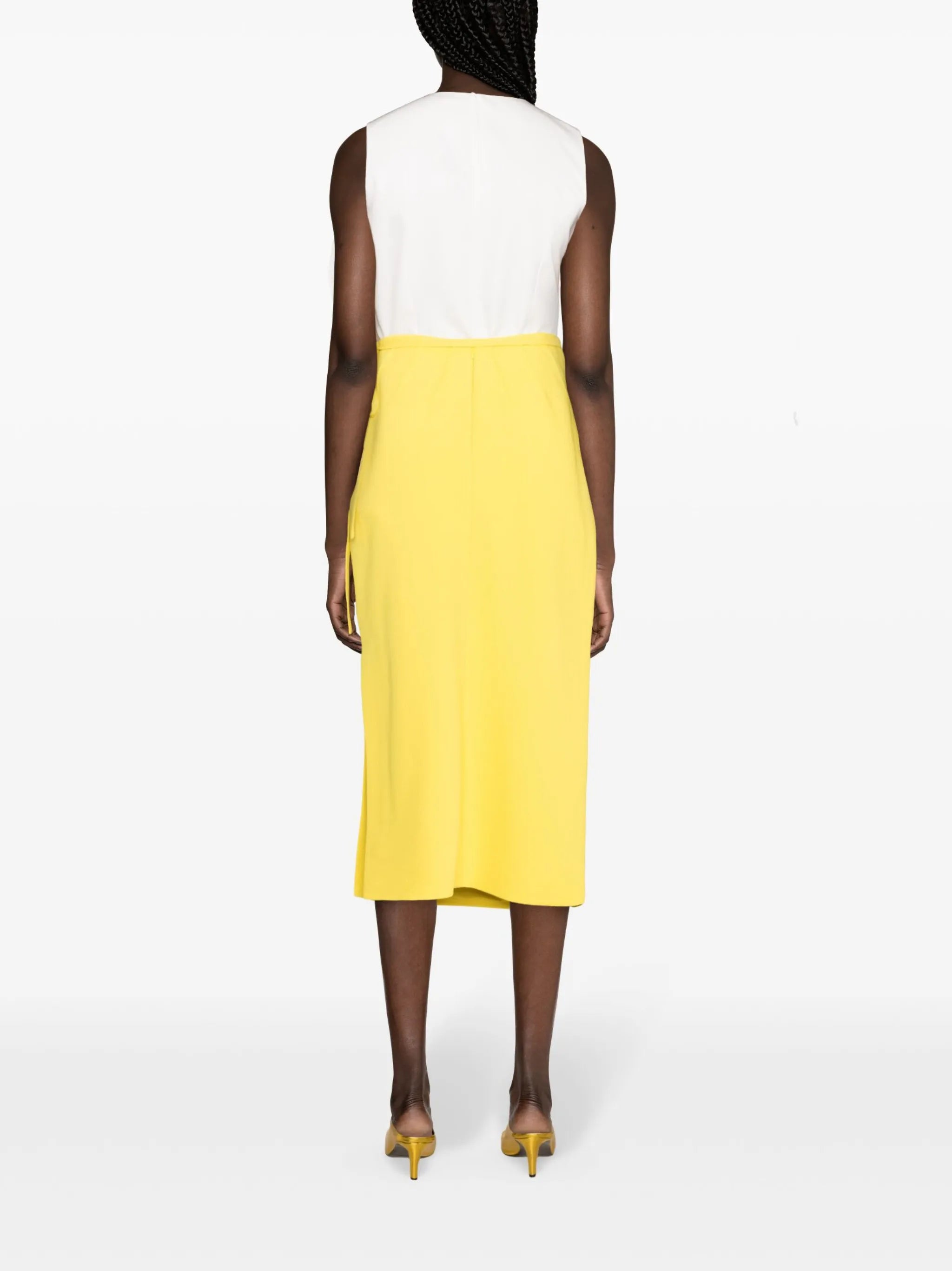 Reve midi column skirt