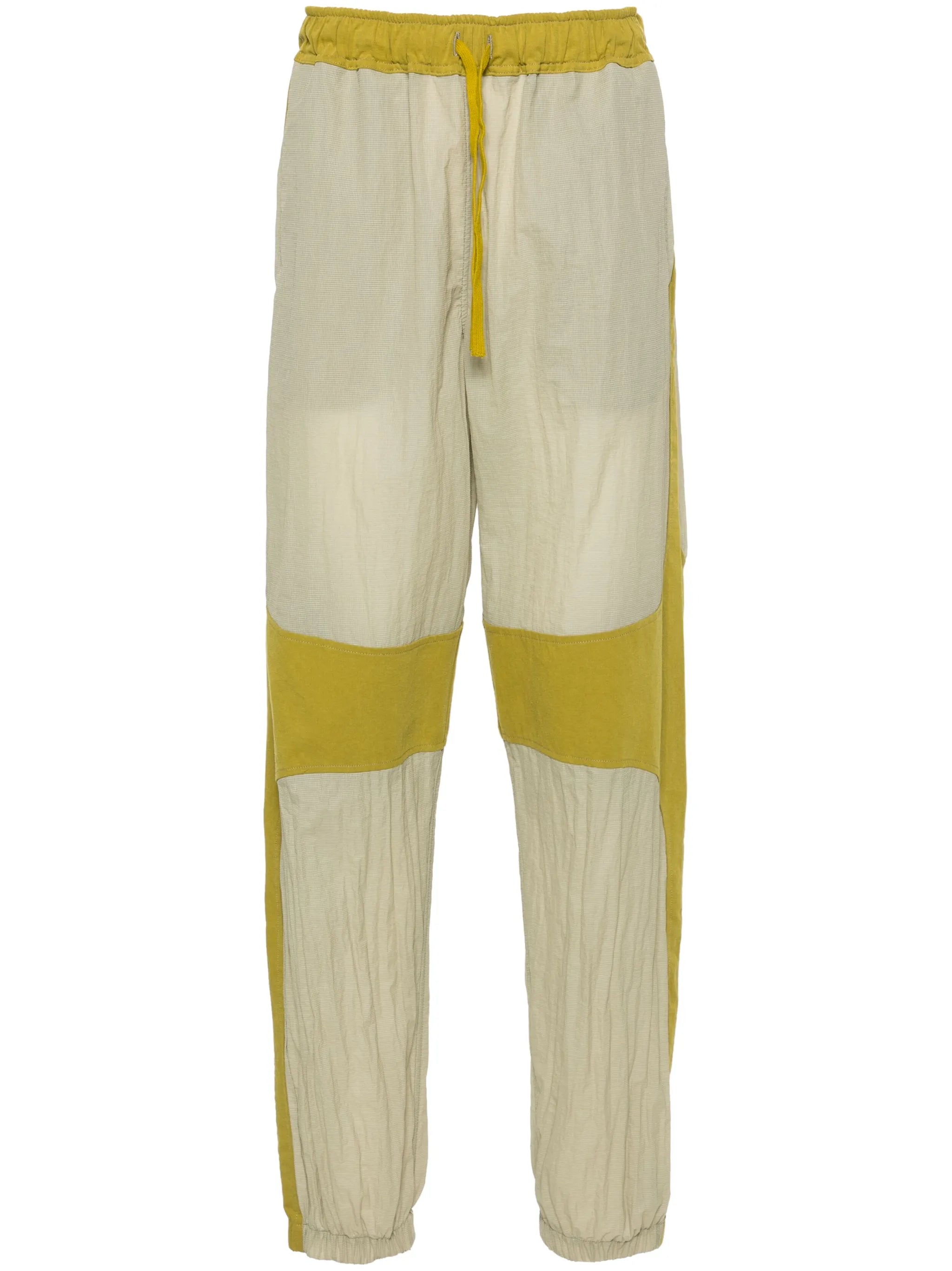 panelled ripstop tapered trousers