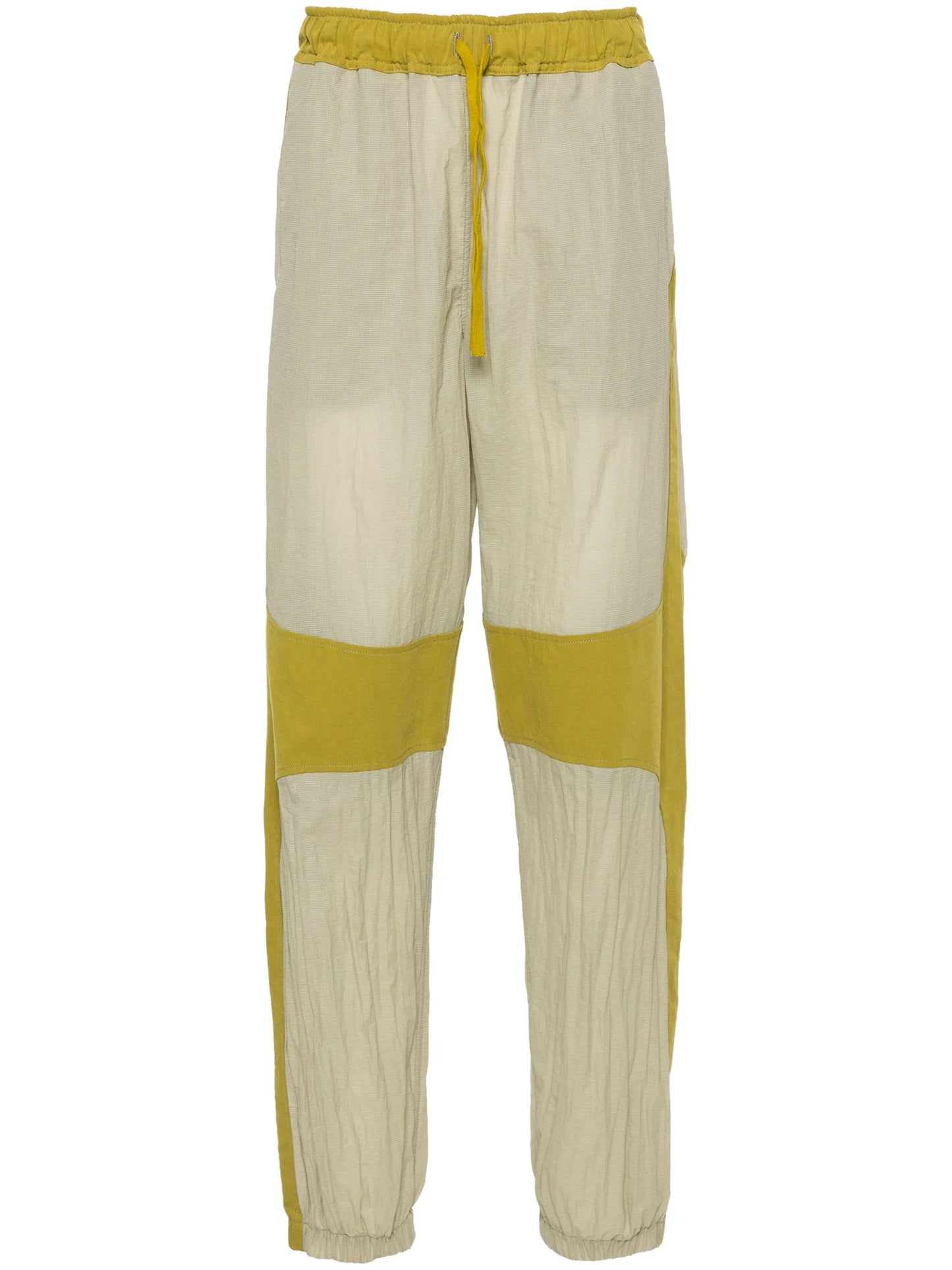 panelled ripstop tapered trousers