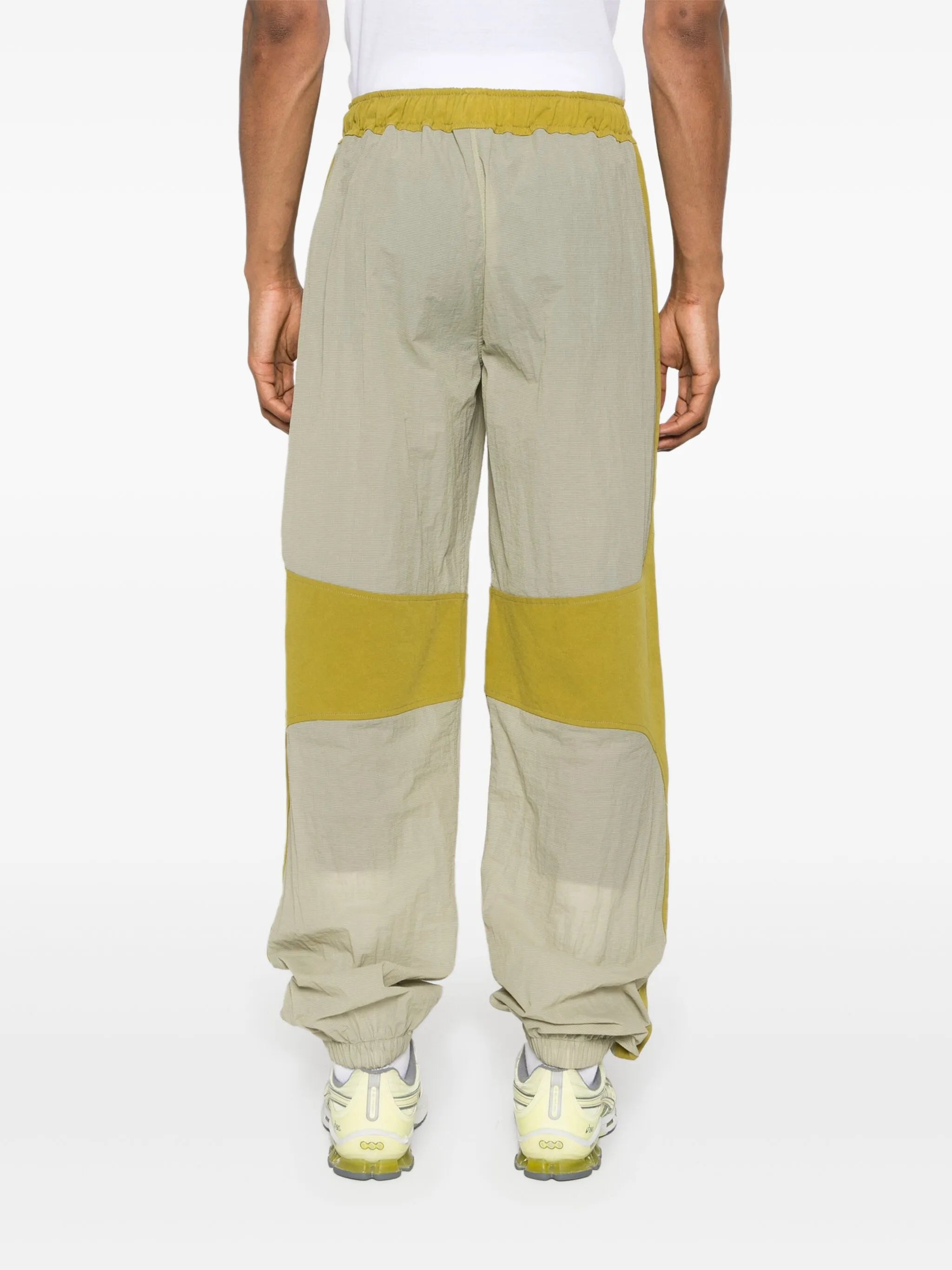 panelled ripstop tapered trousers