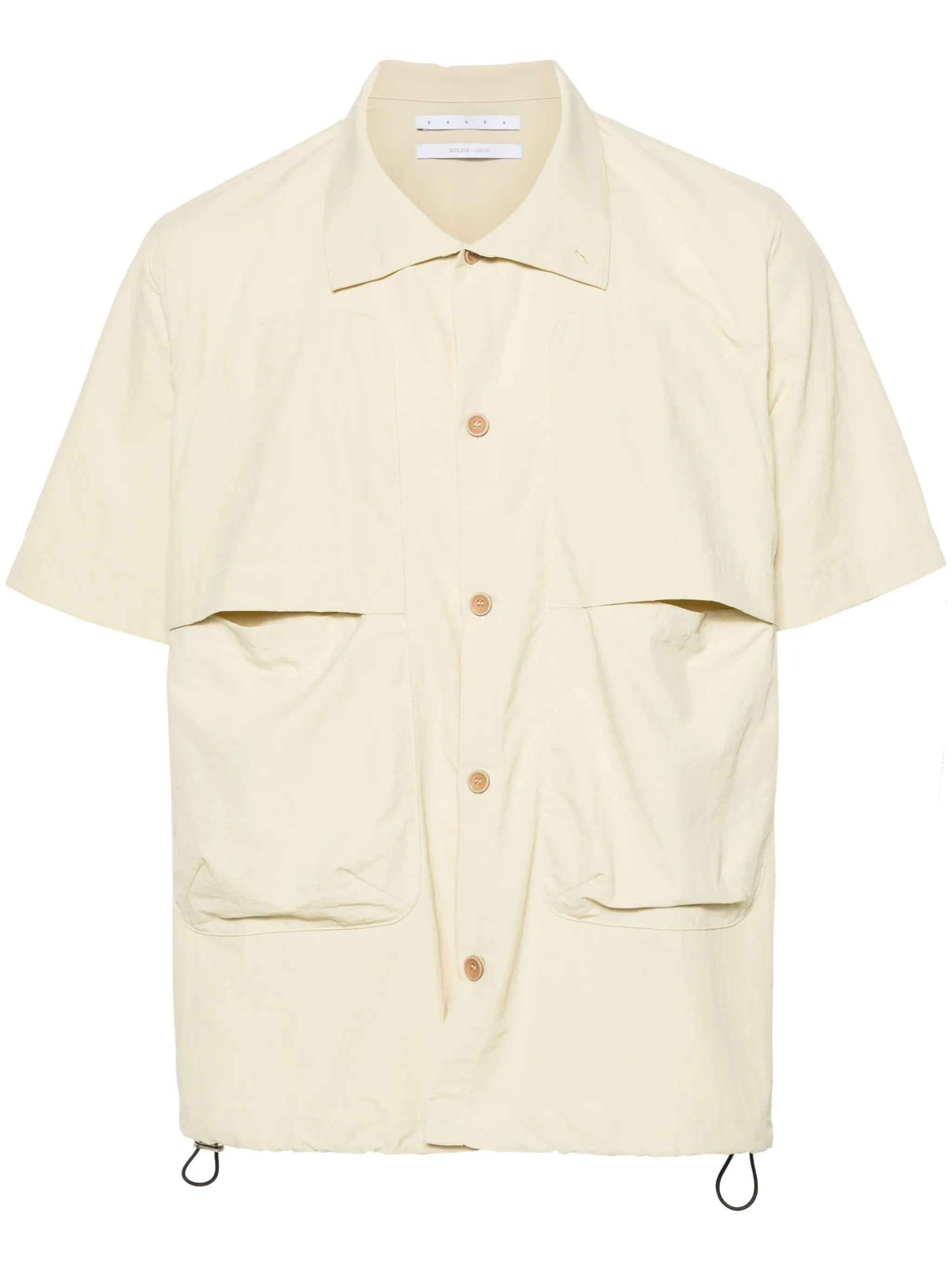 Glamur spread-collar shirt