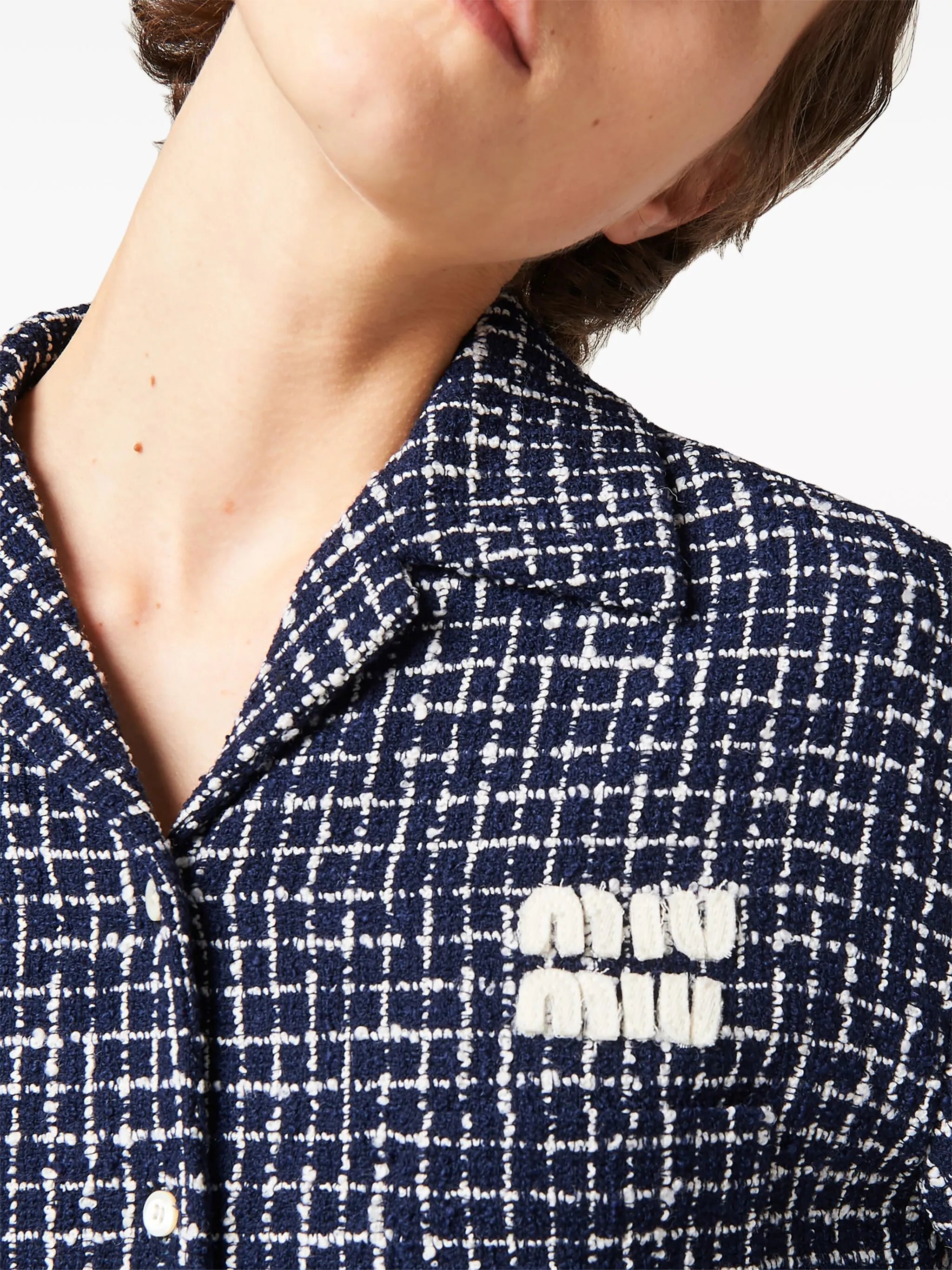 checked tweed jacket