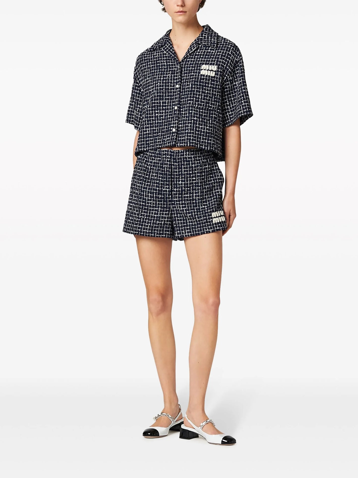 checked tweed jacket