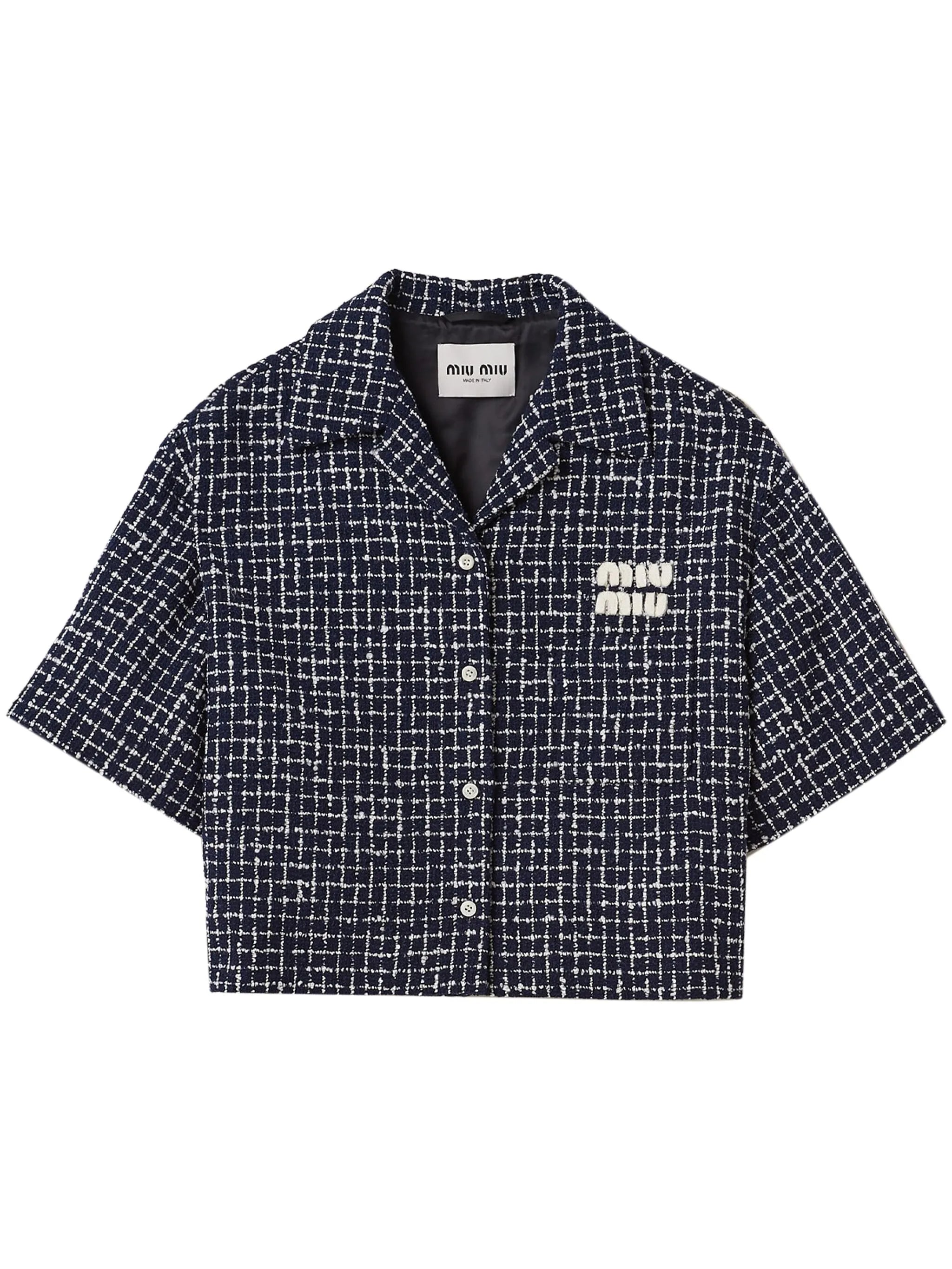 checked tweed jacket