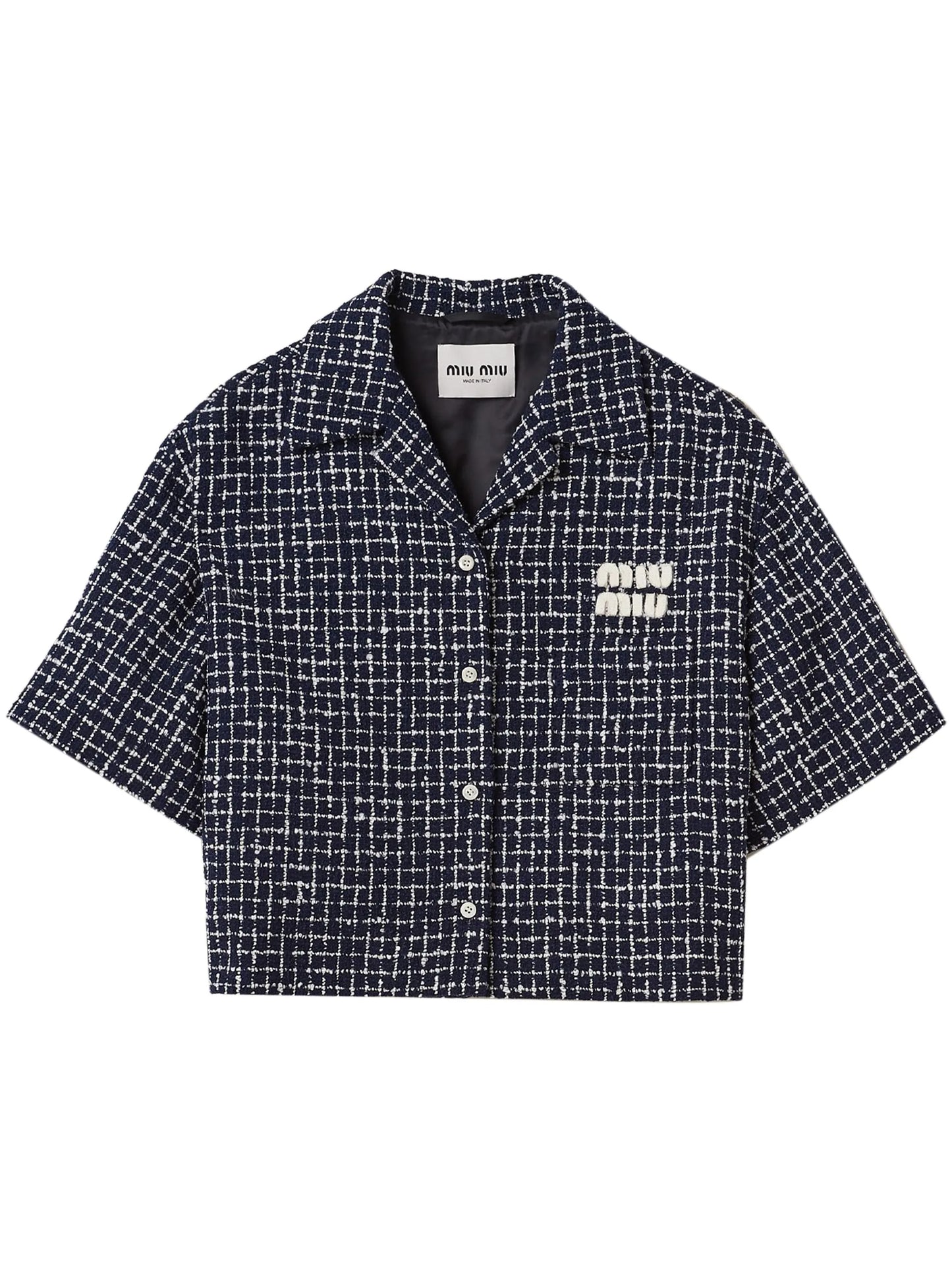 checked tweed jacket