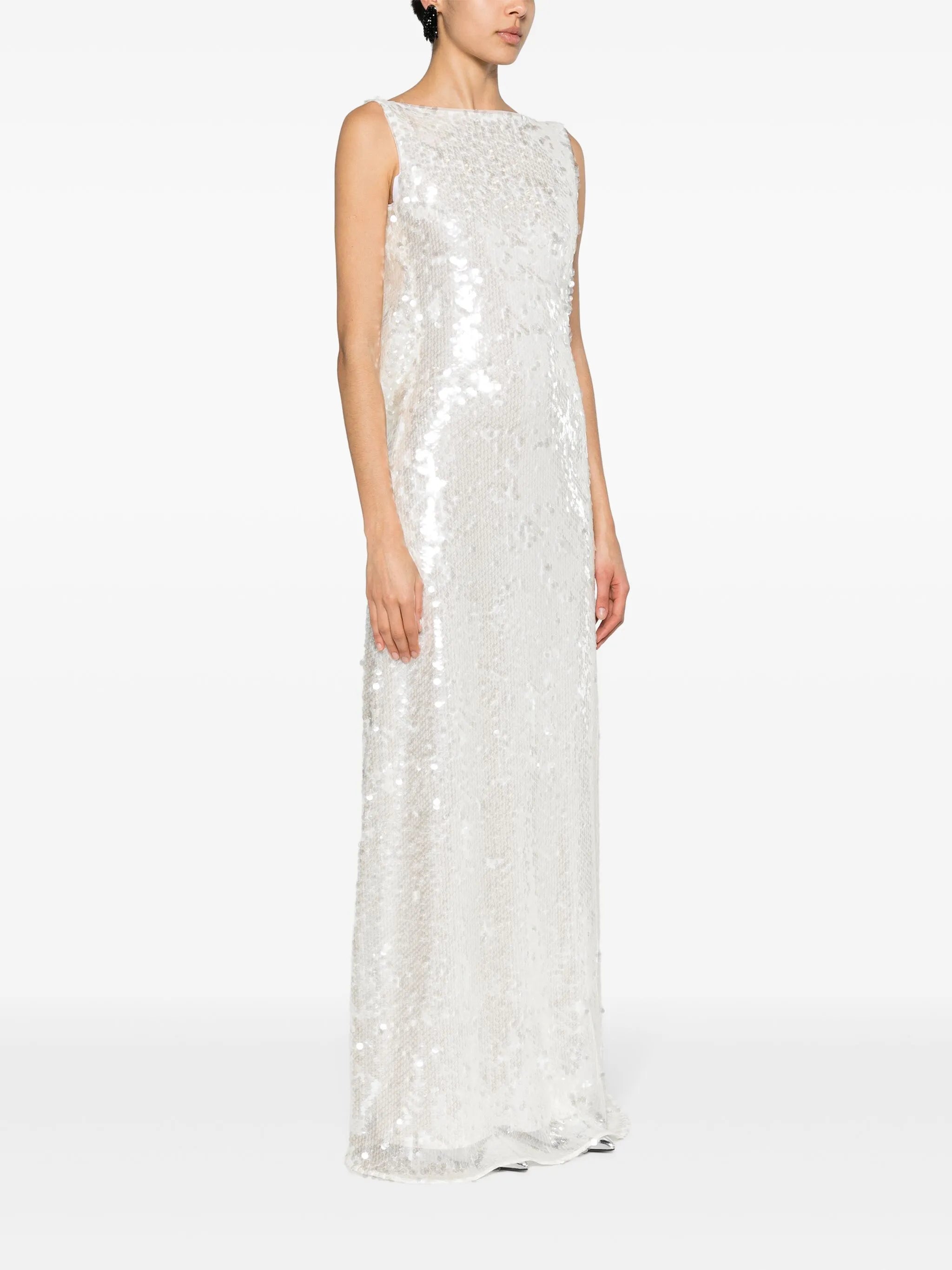Leoni sequinned gown