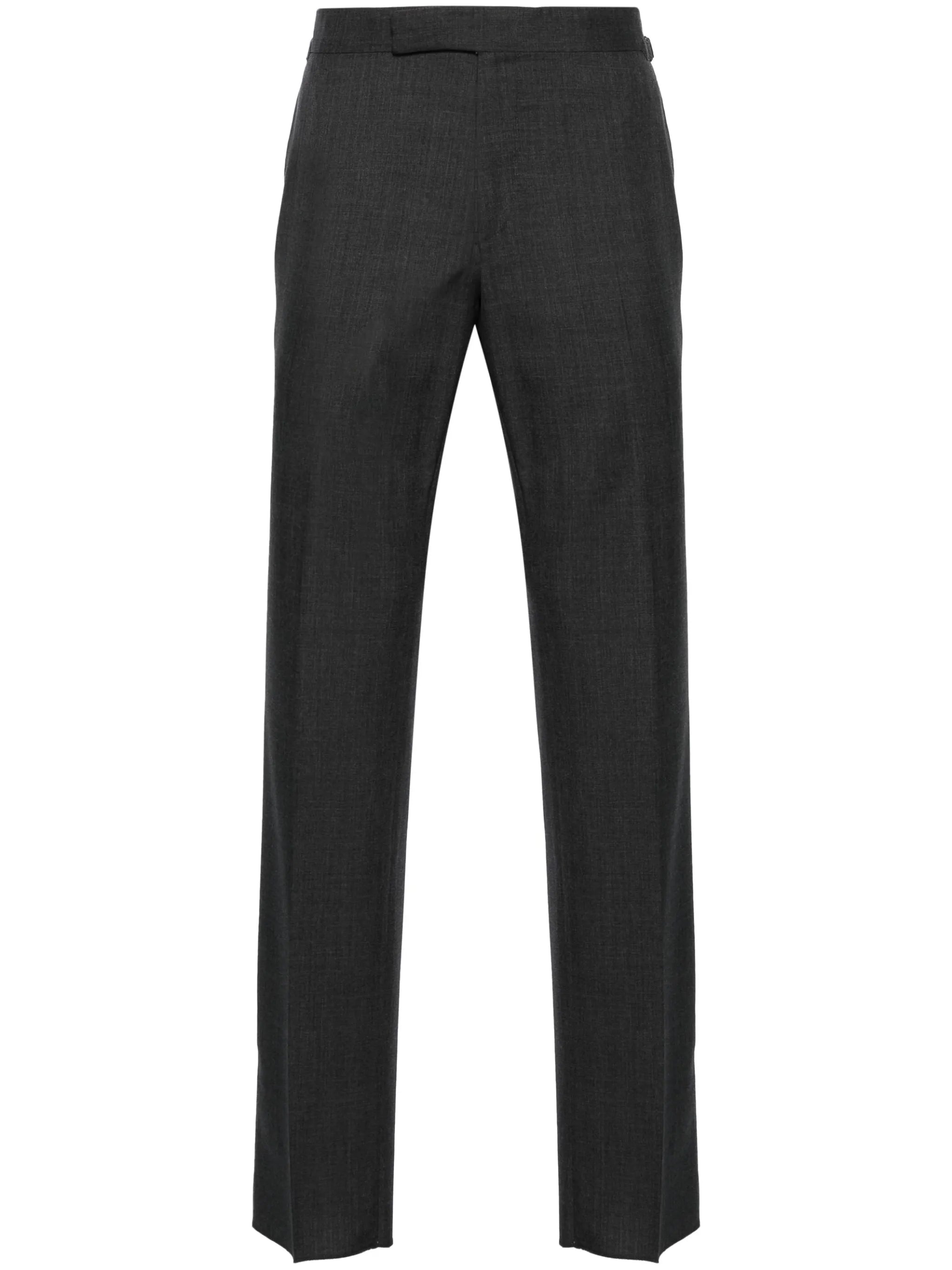 mid-rise tailored trousers