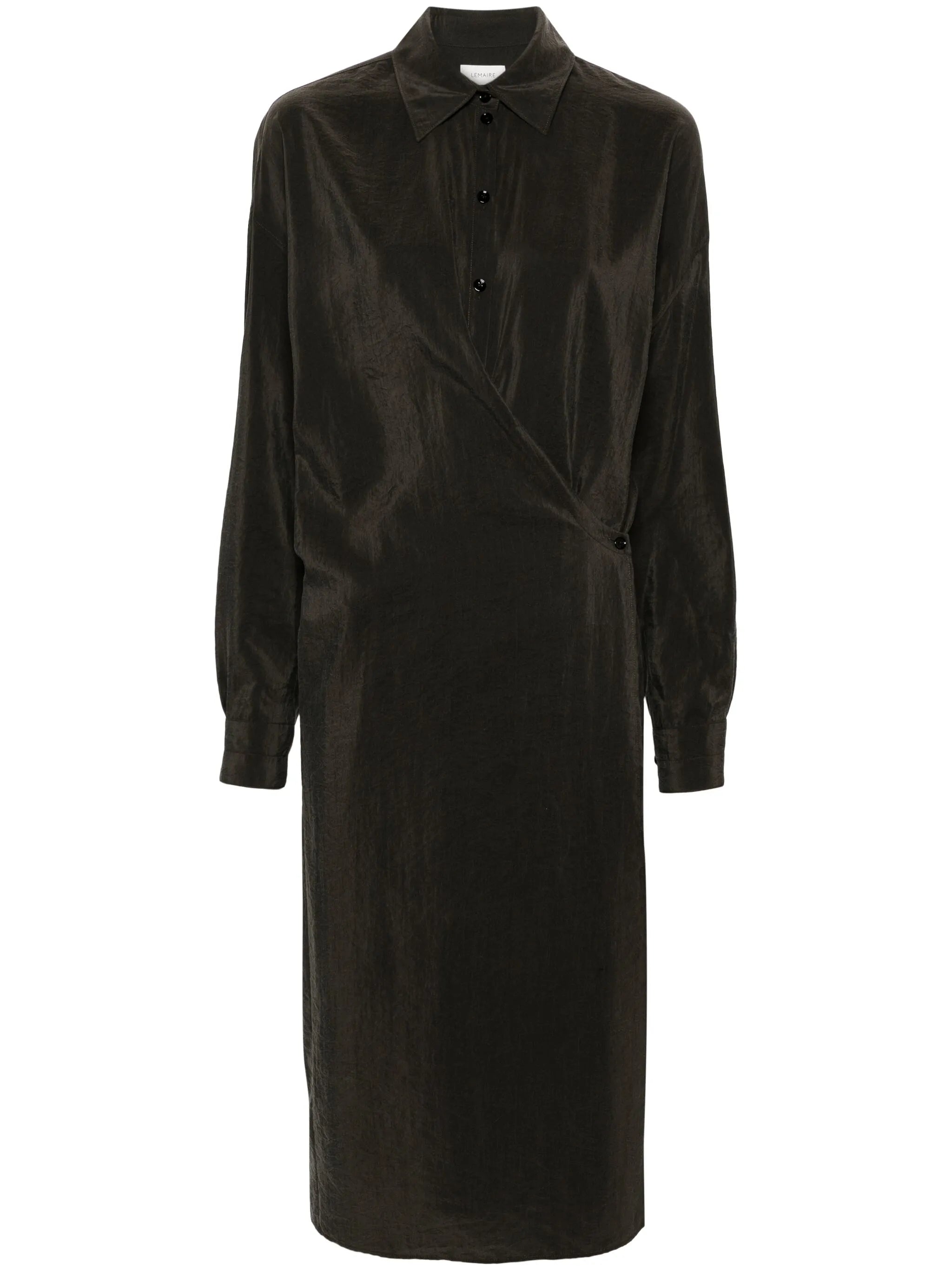 asymmetric midi shirtdress