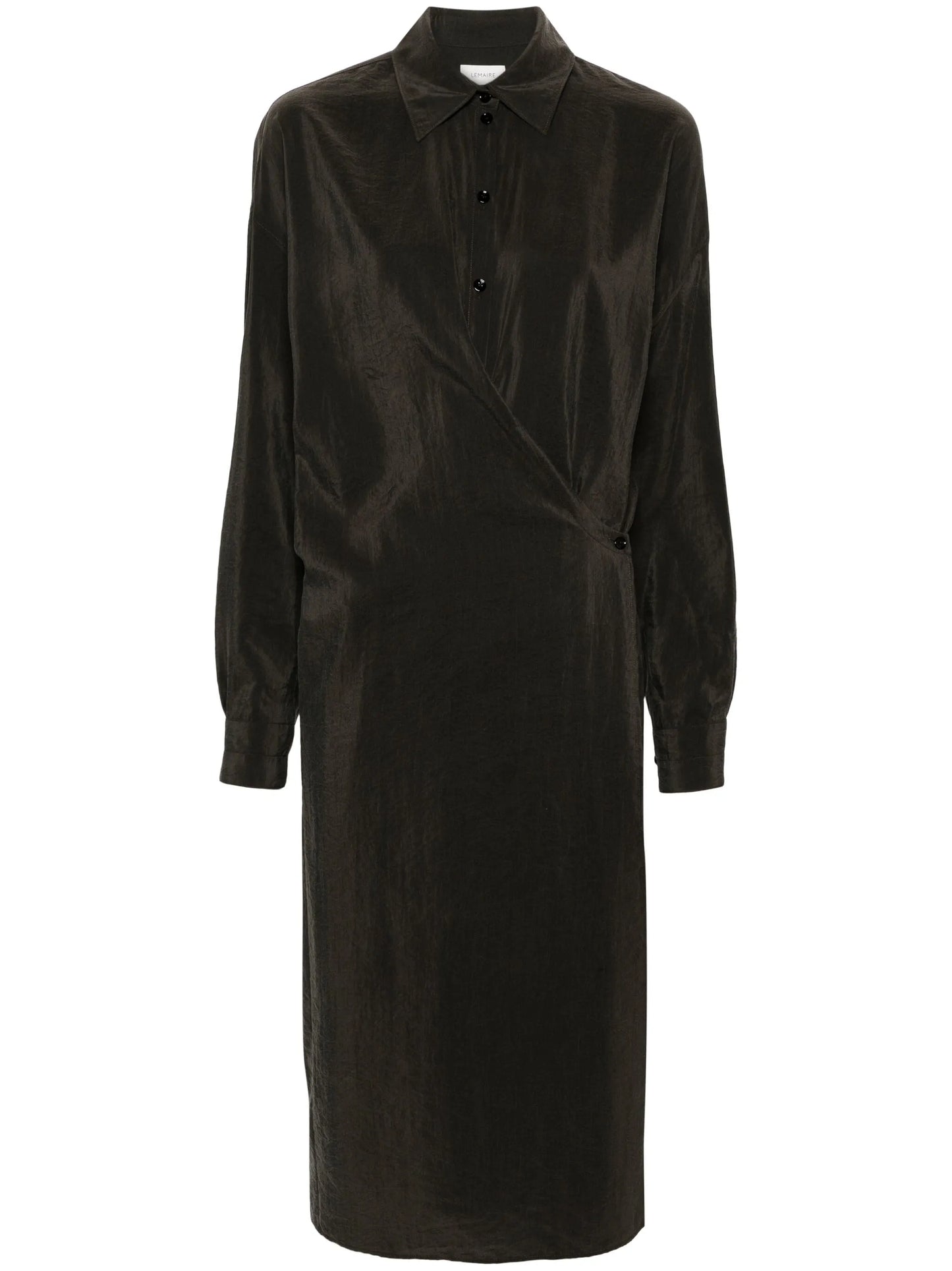 asymmetric midi shirtdress