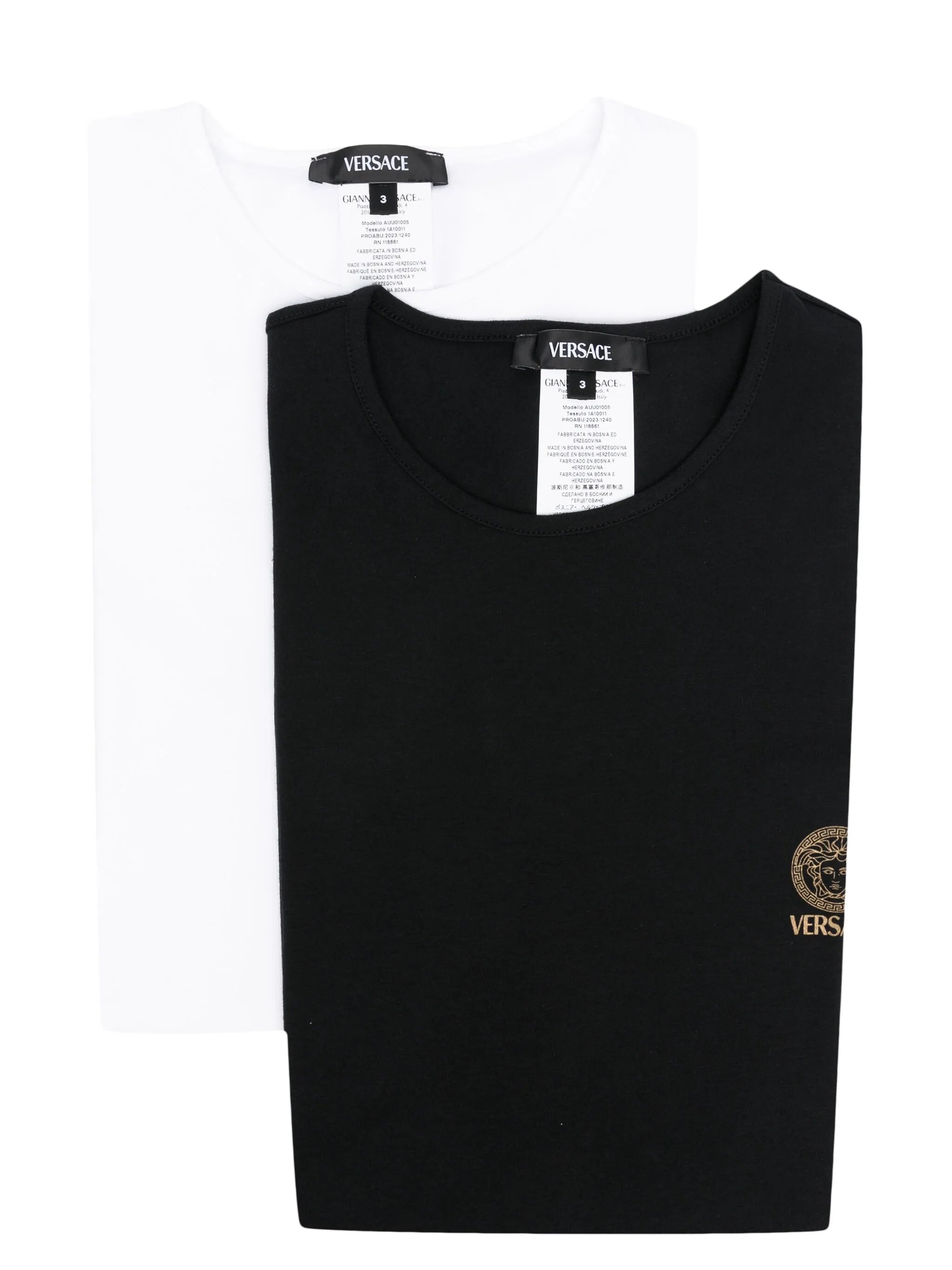 Medusa-print cotton T-shirt (pack of two)
