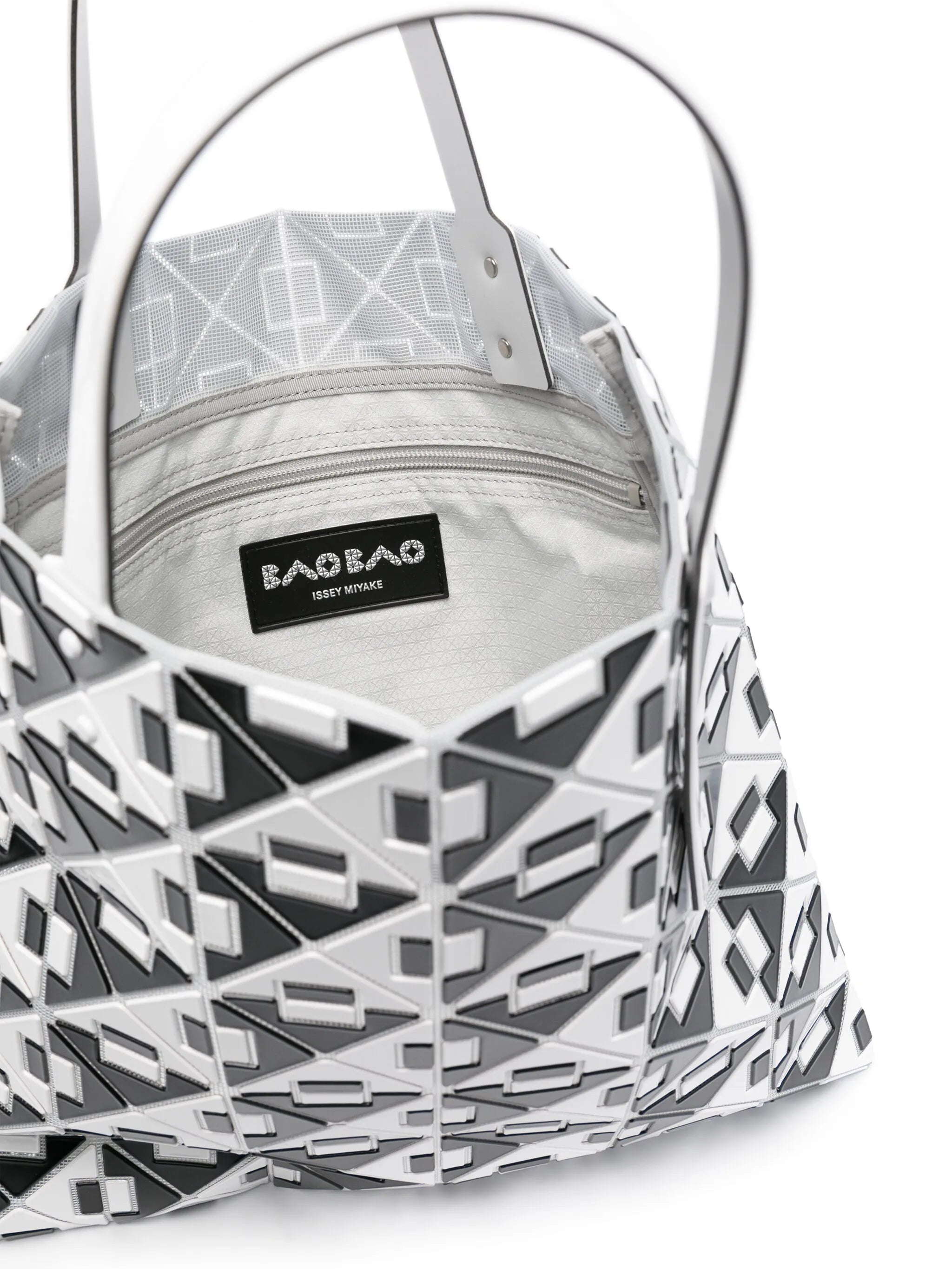 Connect geometric tote bag