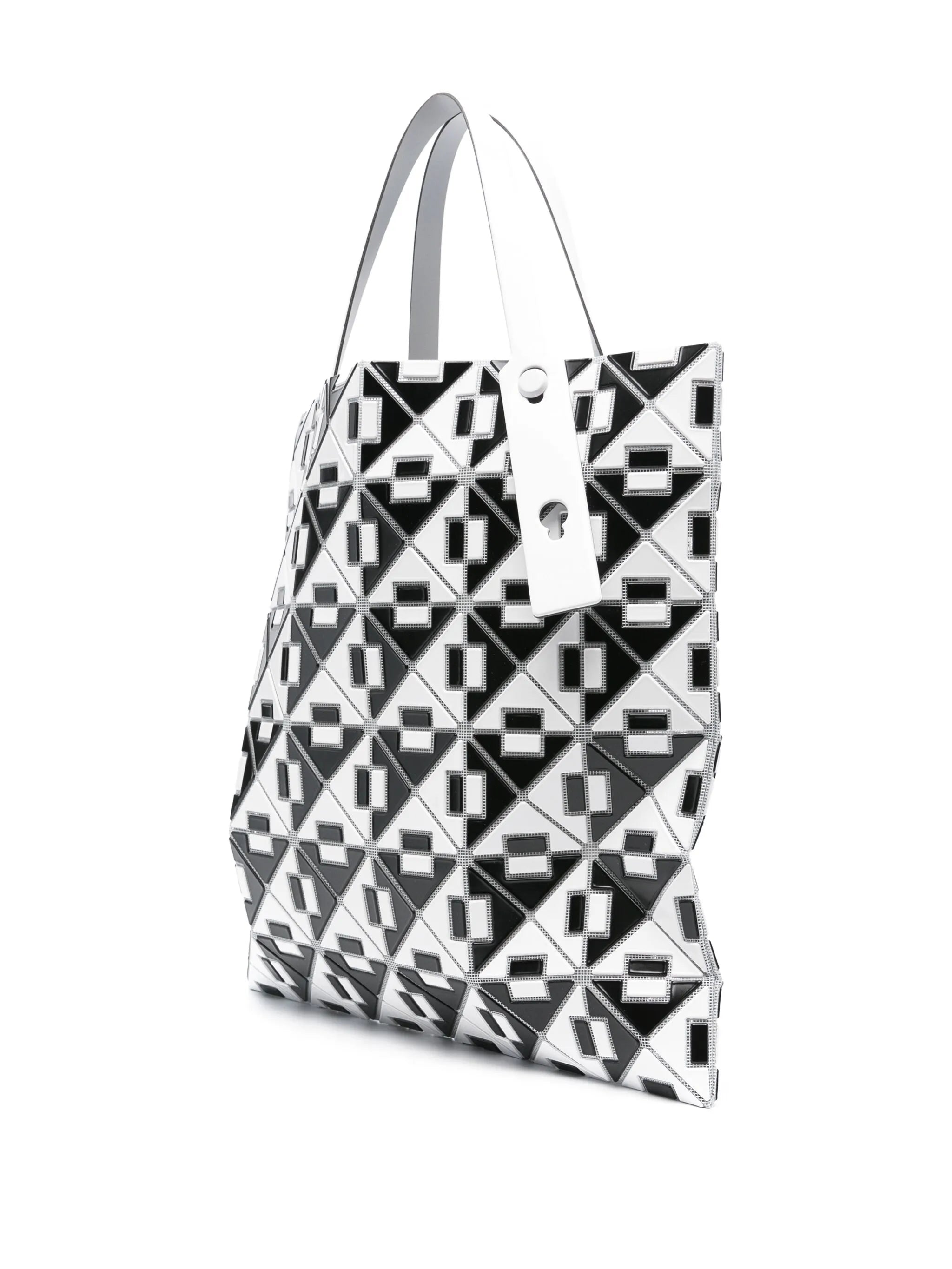 Connect geometric tote bag