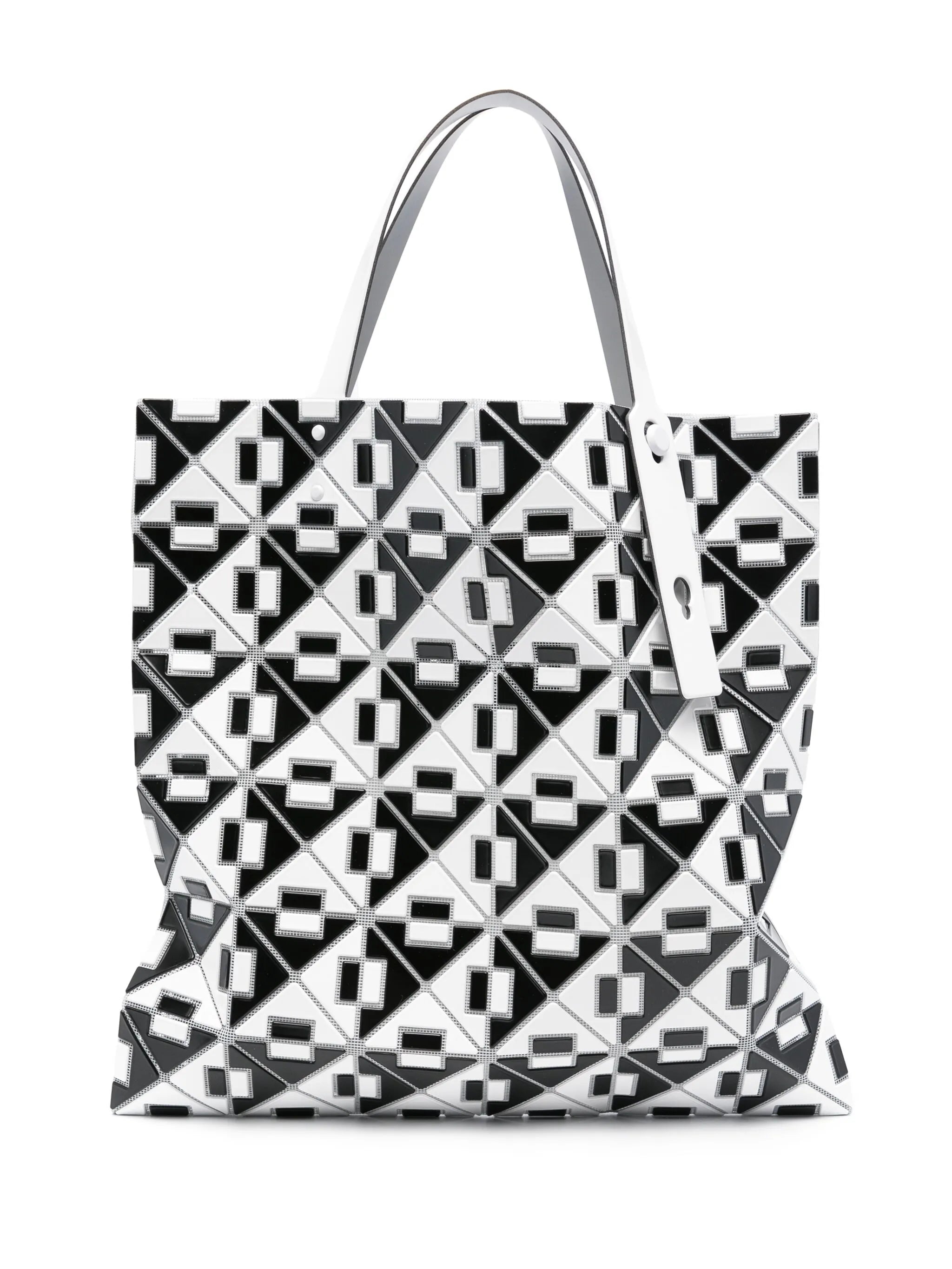Connect geometric tote bag