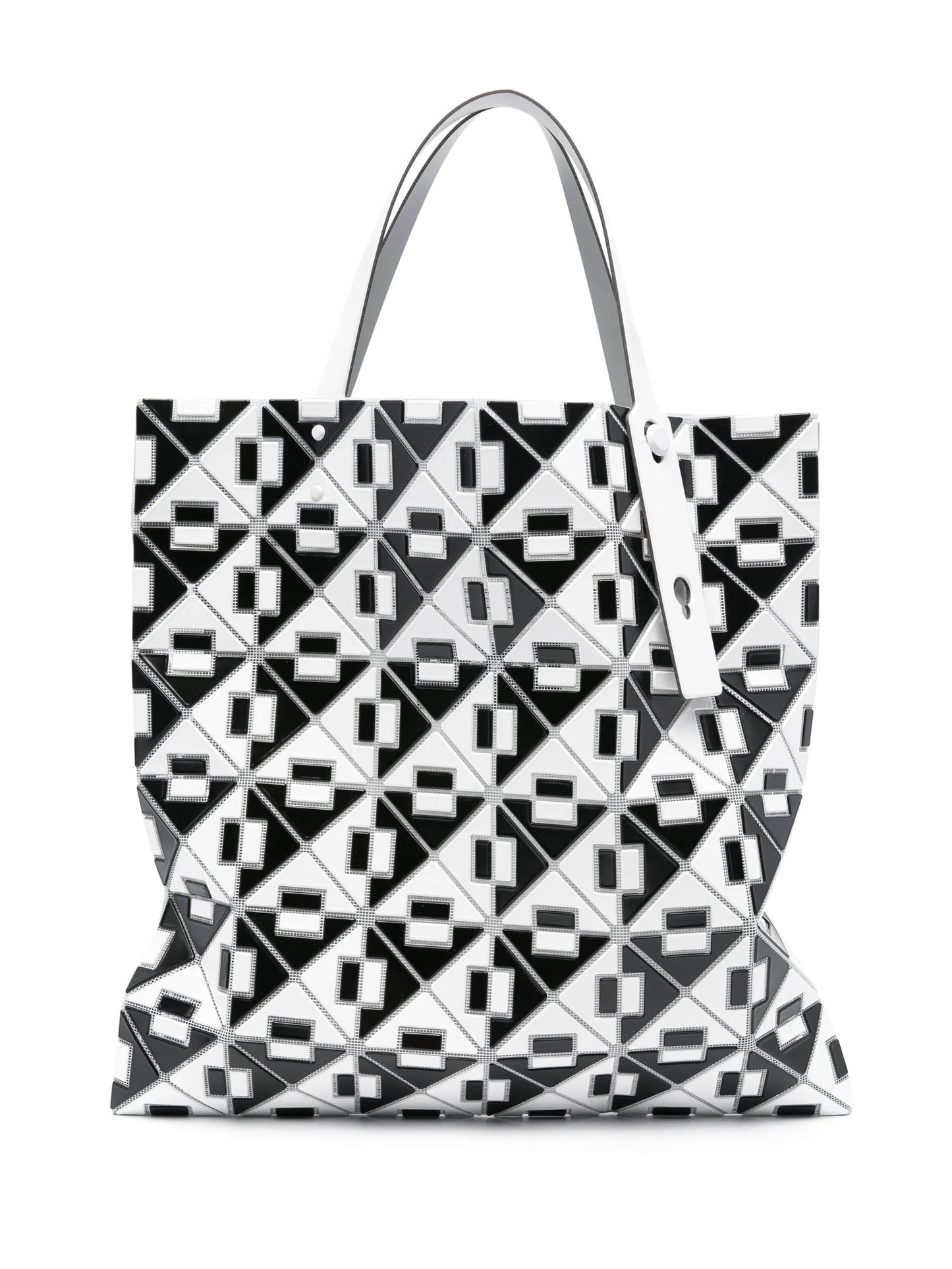 Connect geometric tote bag