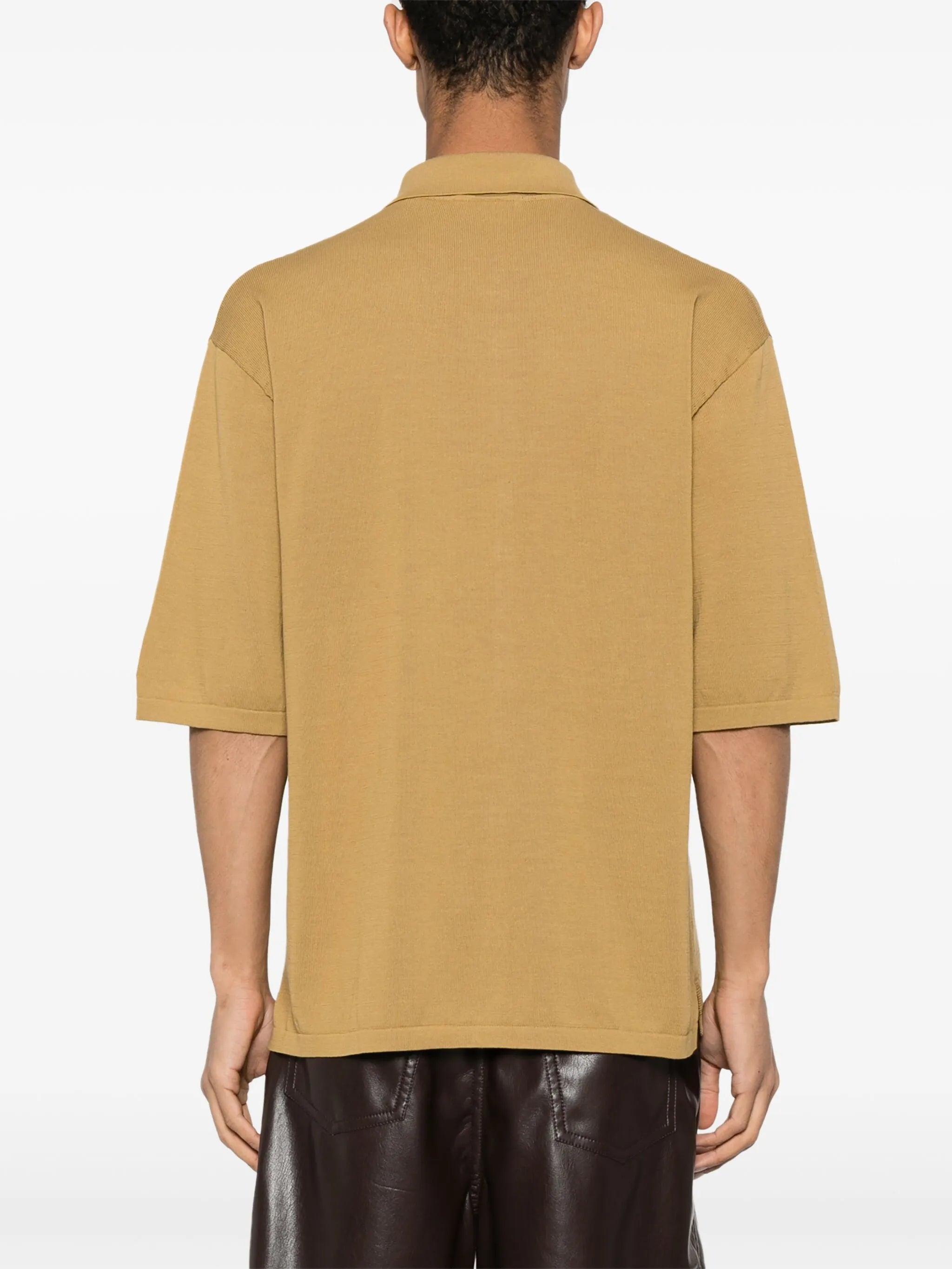 fine-knit cotton shirt