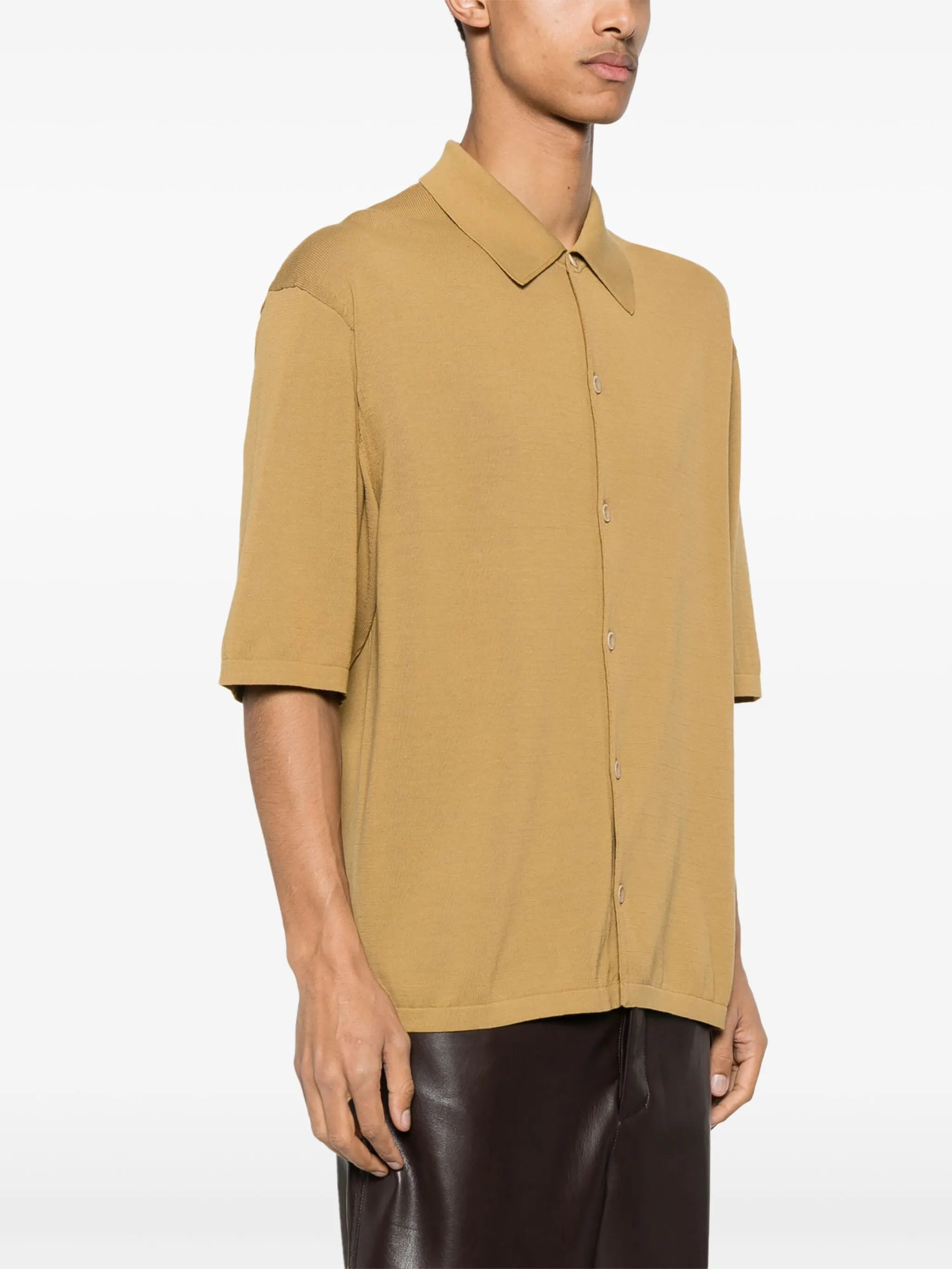 fine-knit cotton shirt