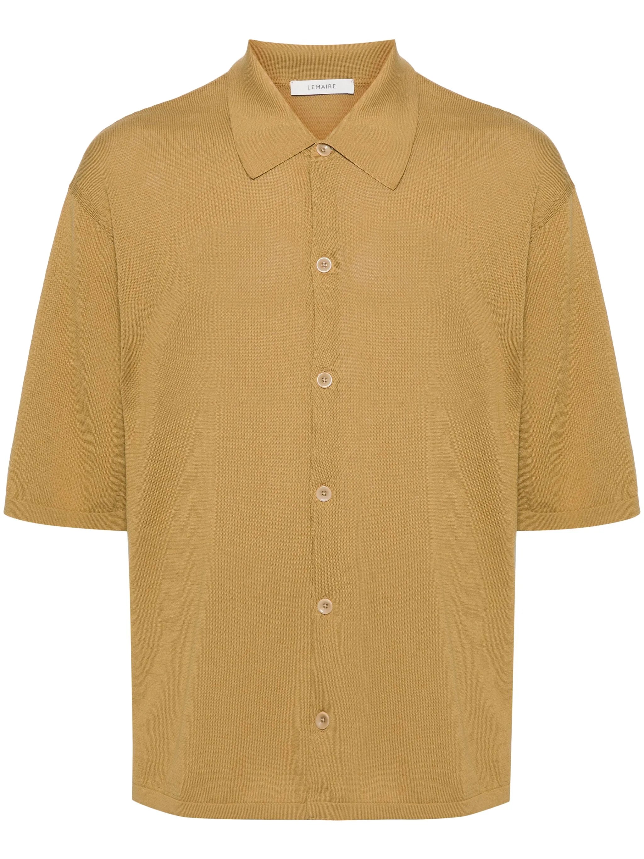 fine-knit cotton shirt