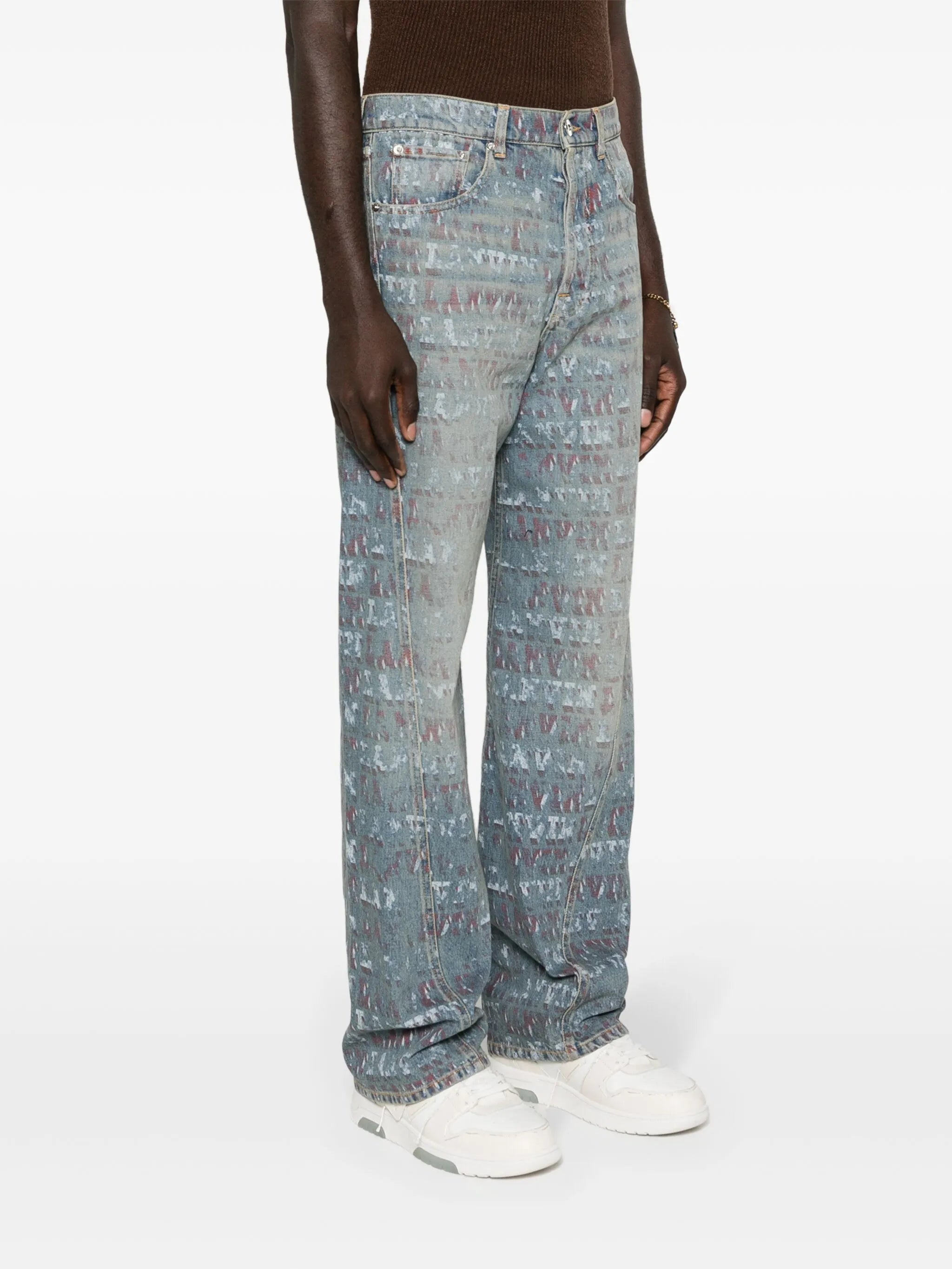 x Future logo-print jeans